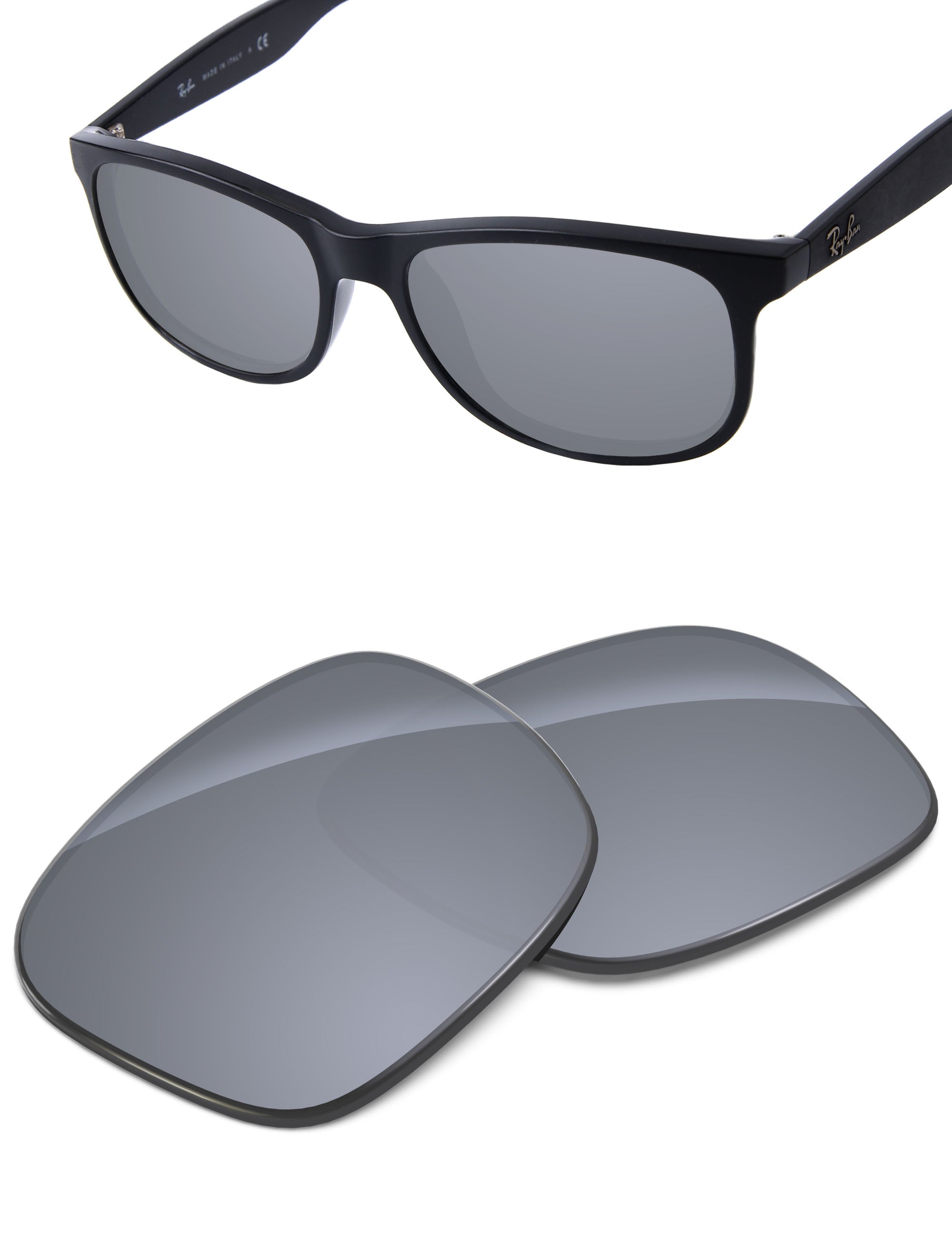 Silver Metallic FlashMirror™-Non-Polarized