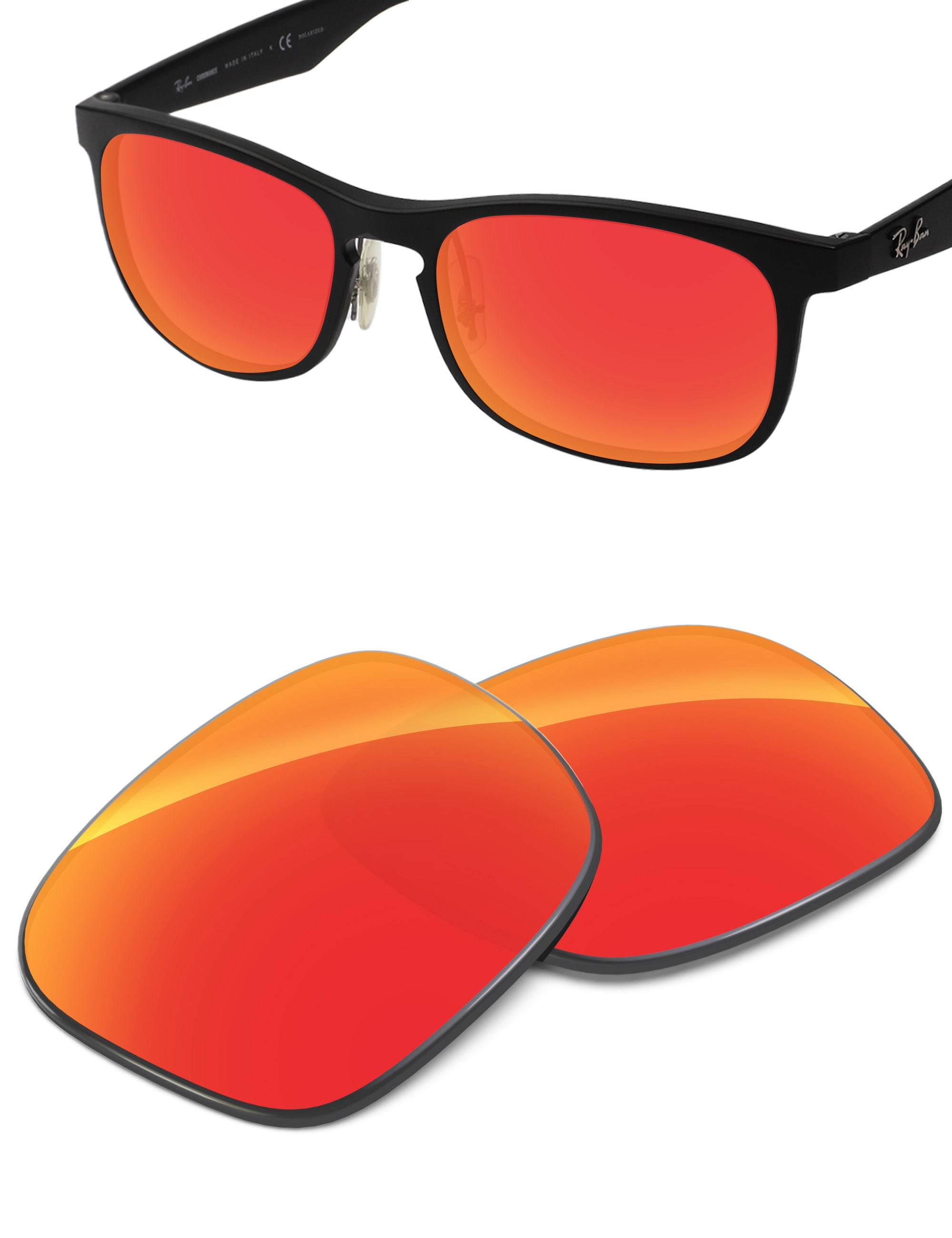 Fire Red FlashMirror™-Non-Polarized