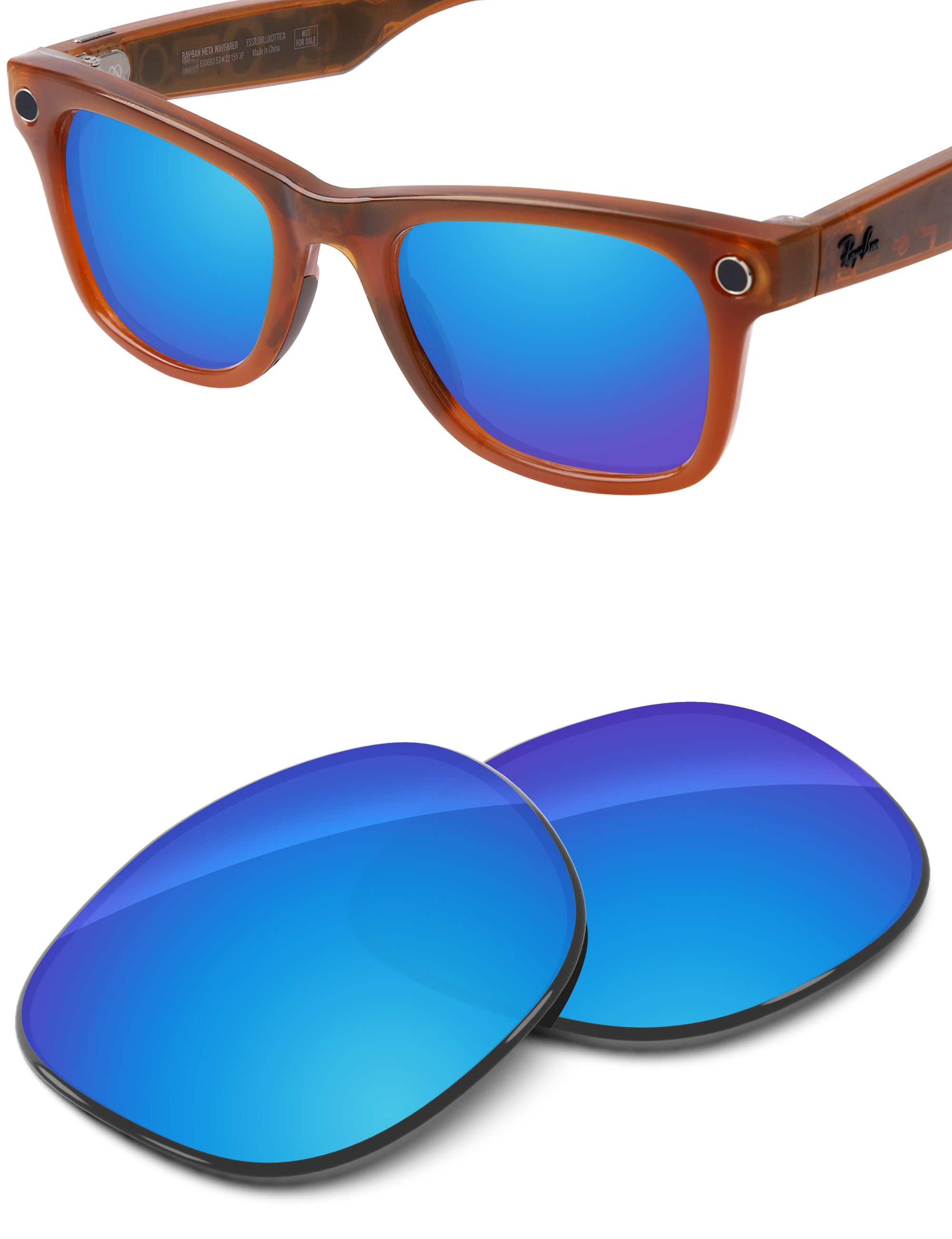 Sky Blue FlashMirror™-Non-Polarized