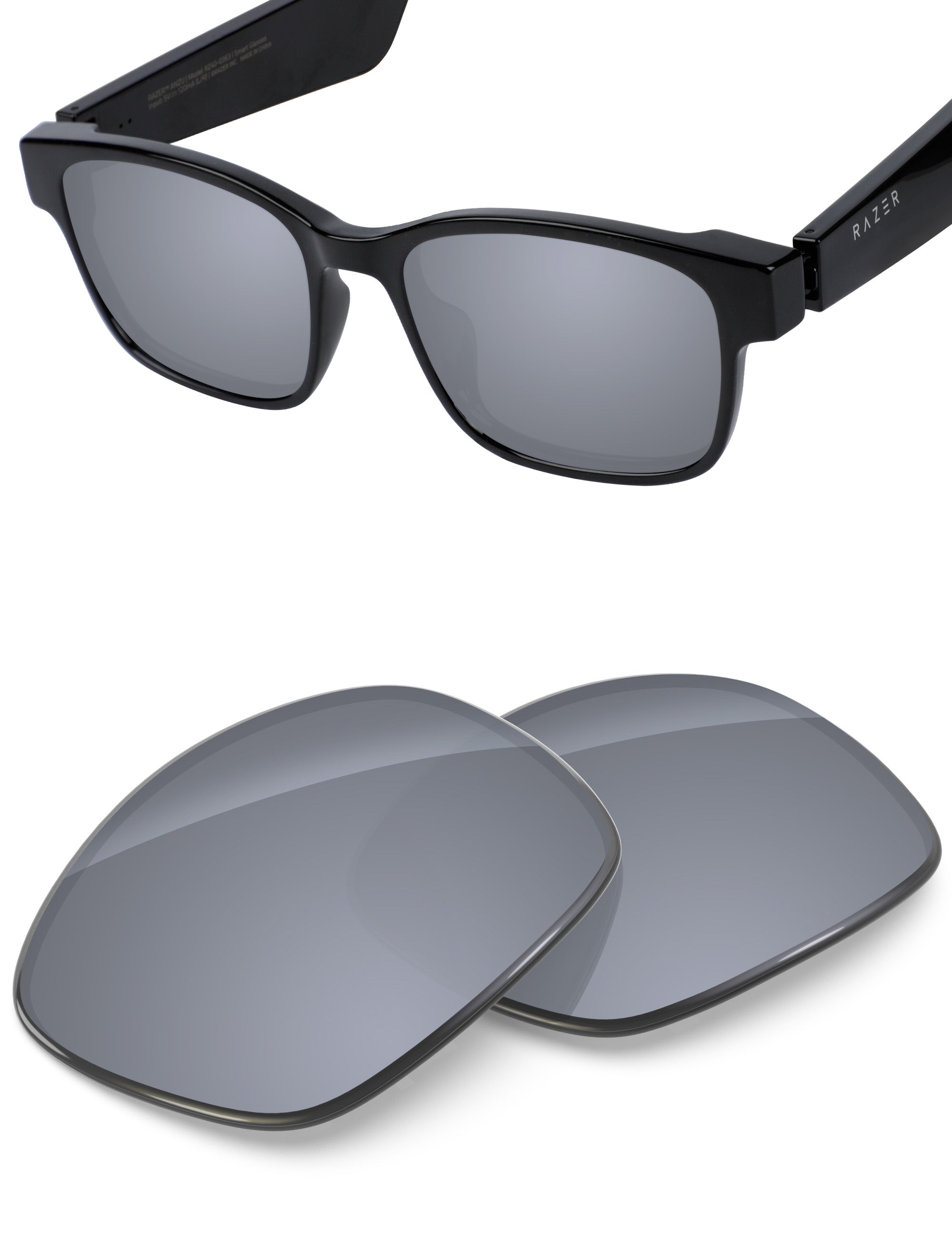 Silver Metallic FlashMirror™-Non-Polarized