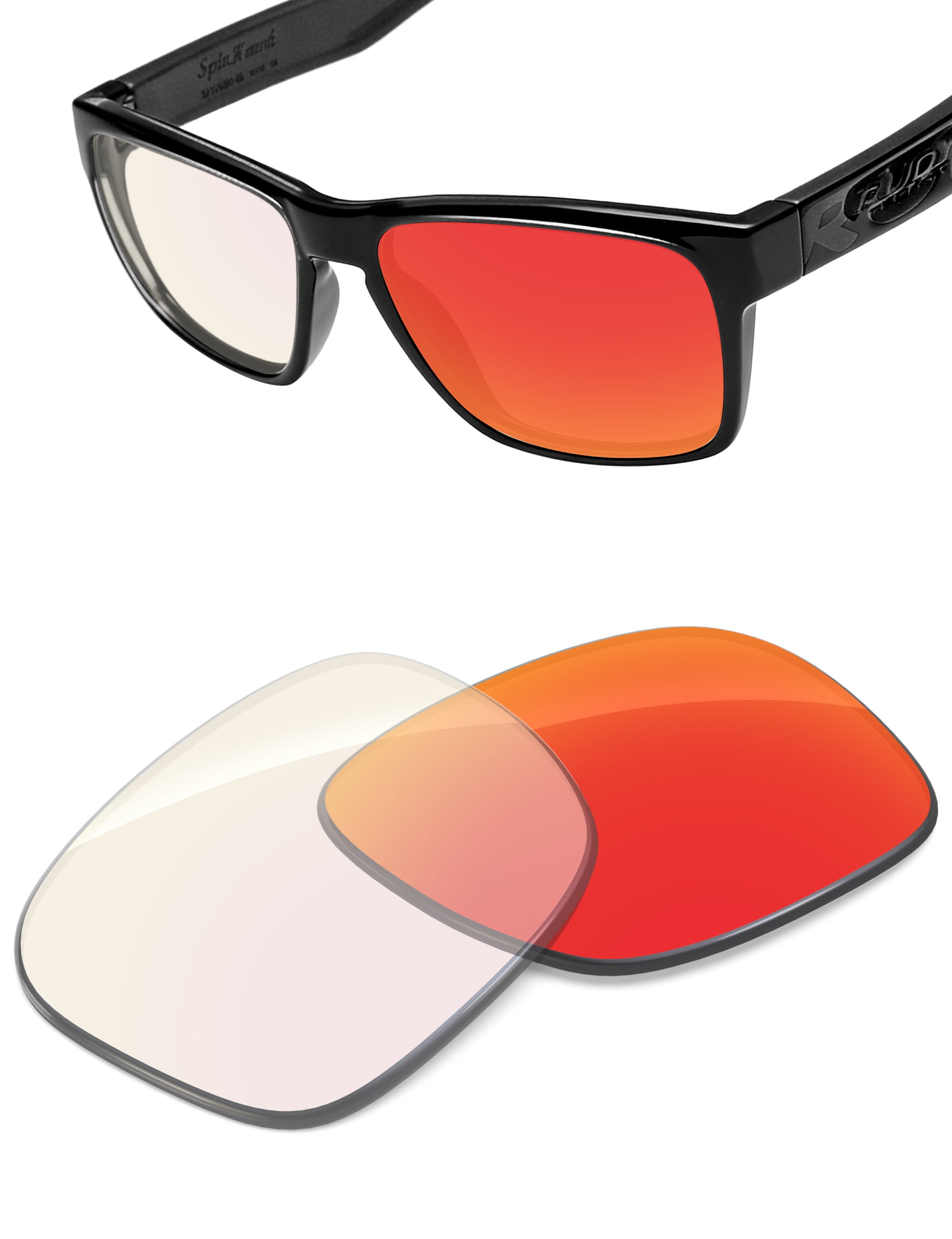 Fire Red FlashMirror™ Photochromic-Non-Polarized