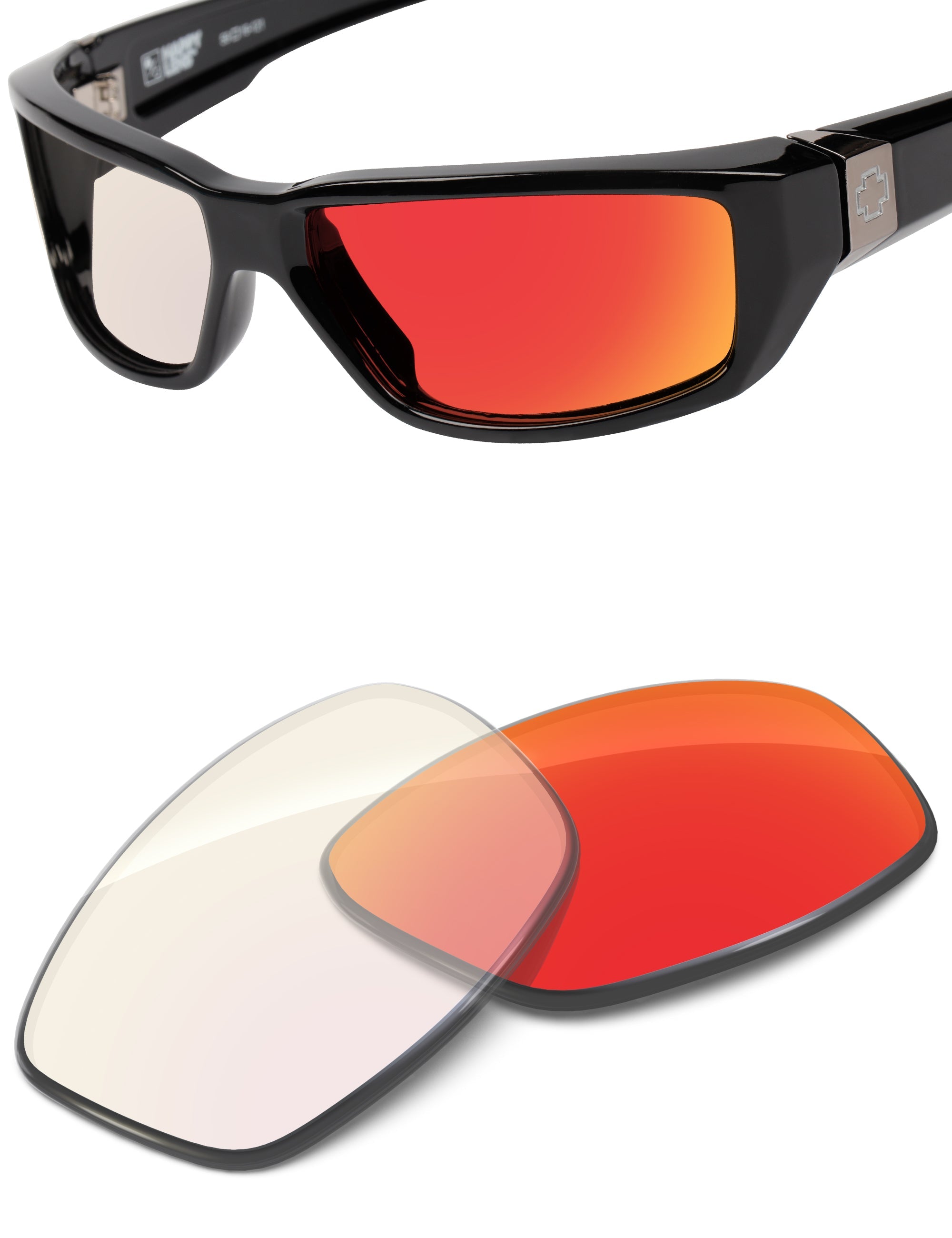 Fire Red FlashMirror™ Photochromic-Non-Polarized