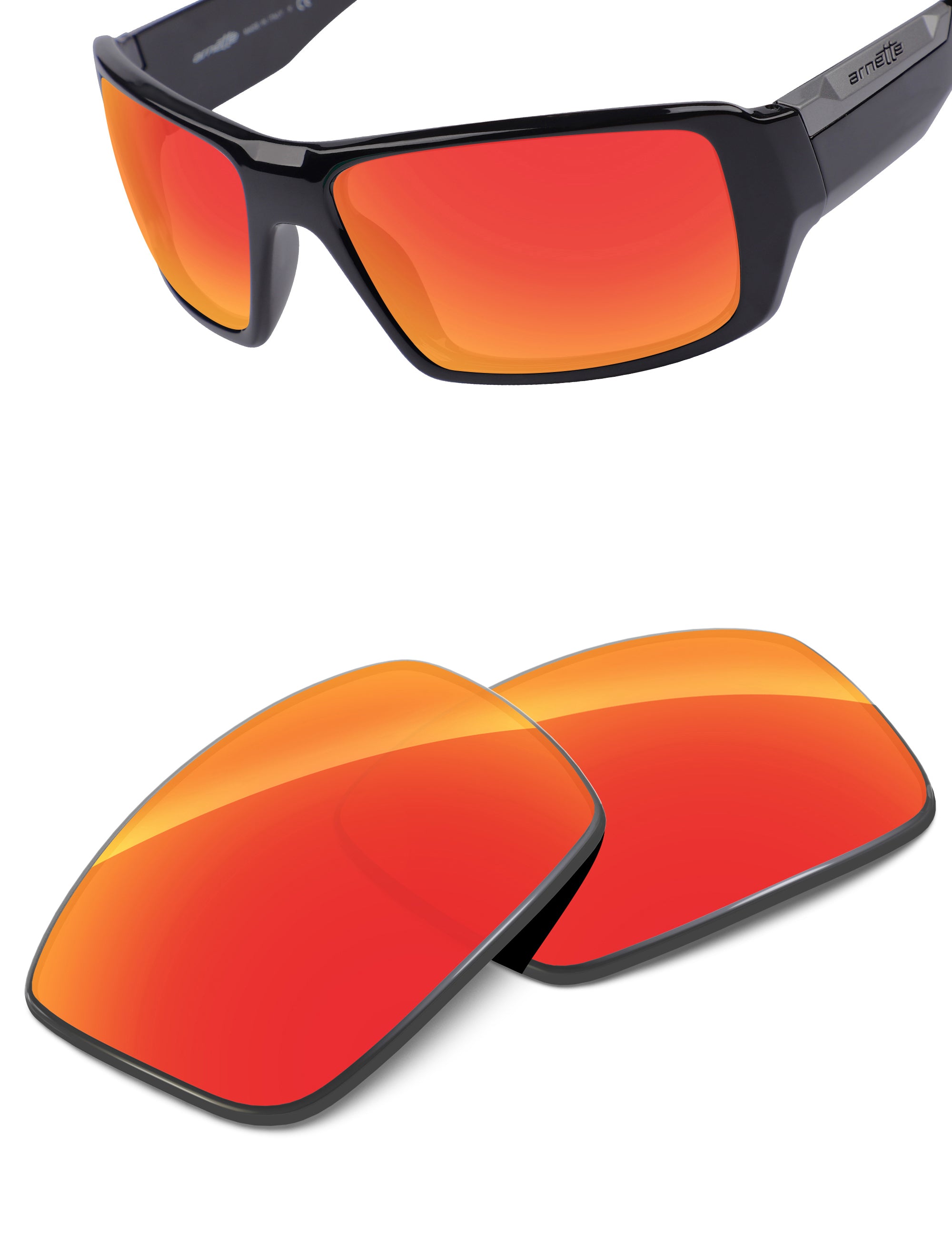 Fire Red FlashMirror™-Non-Polarized