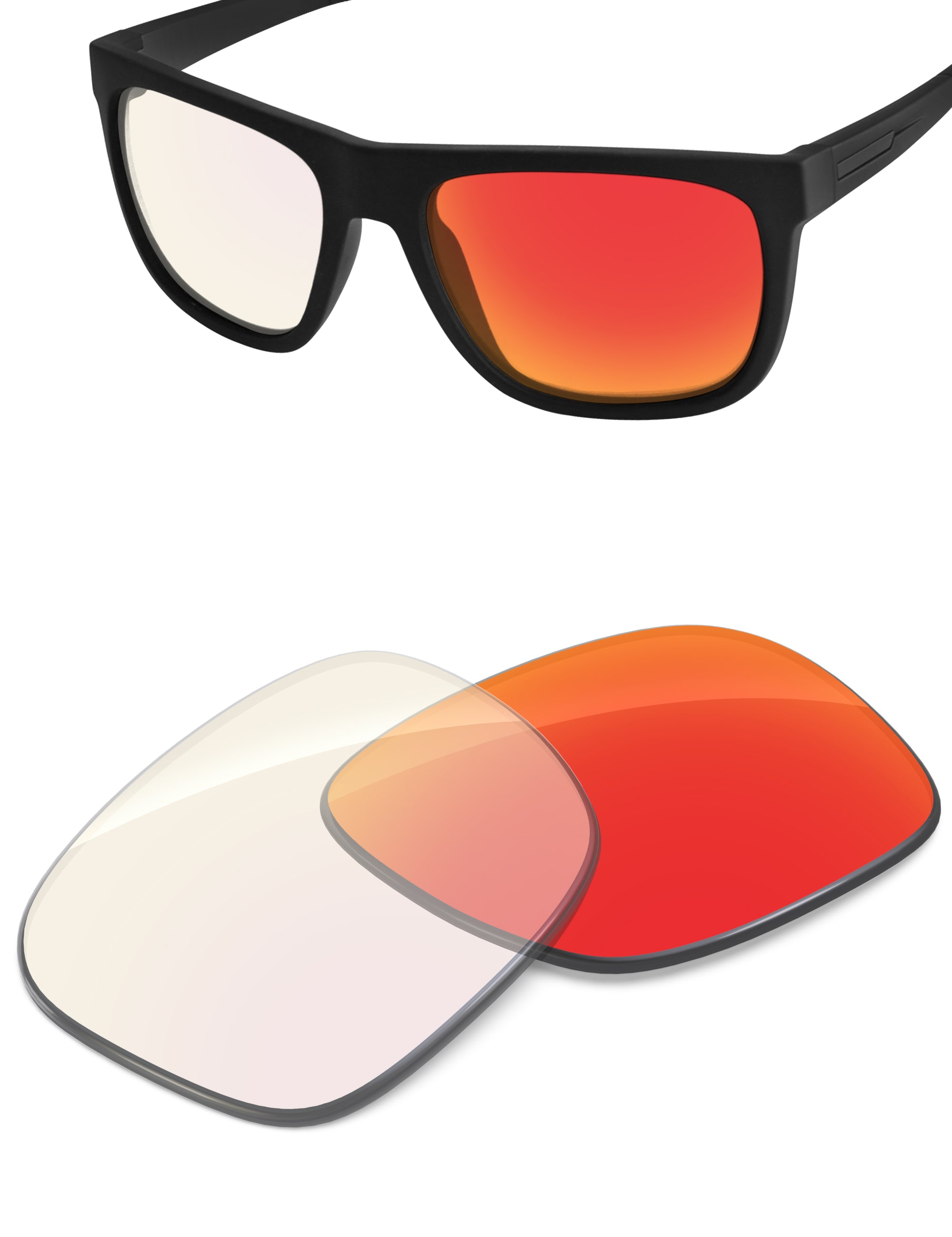 Fire Red FlashMirror™ Photochromic-Non-Polarized