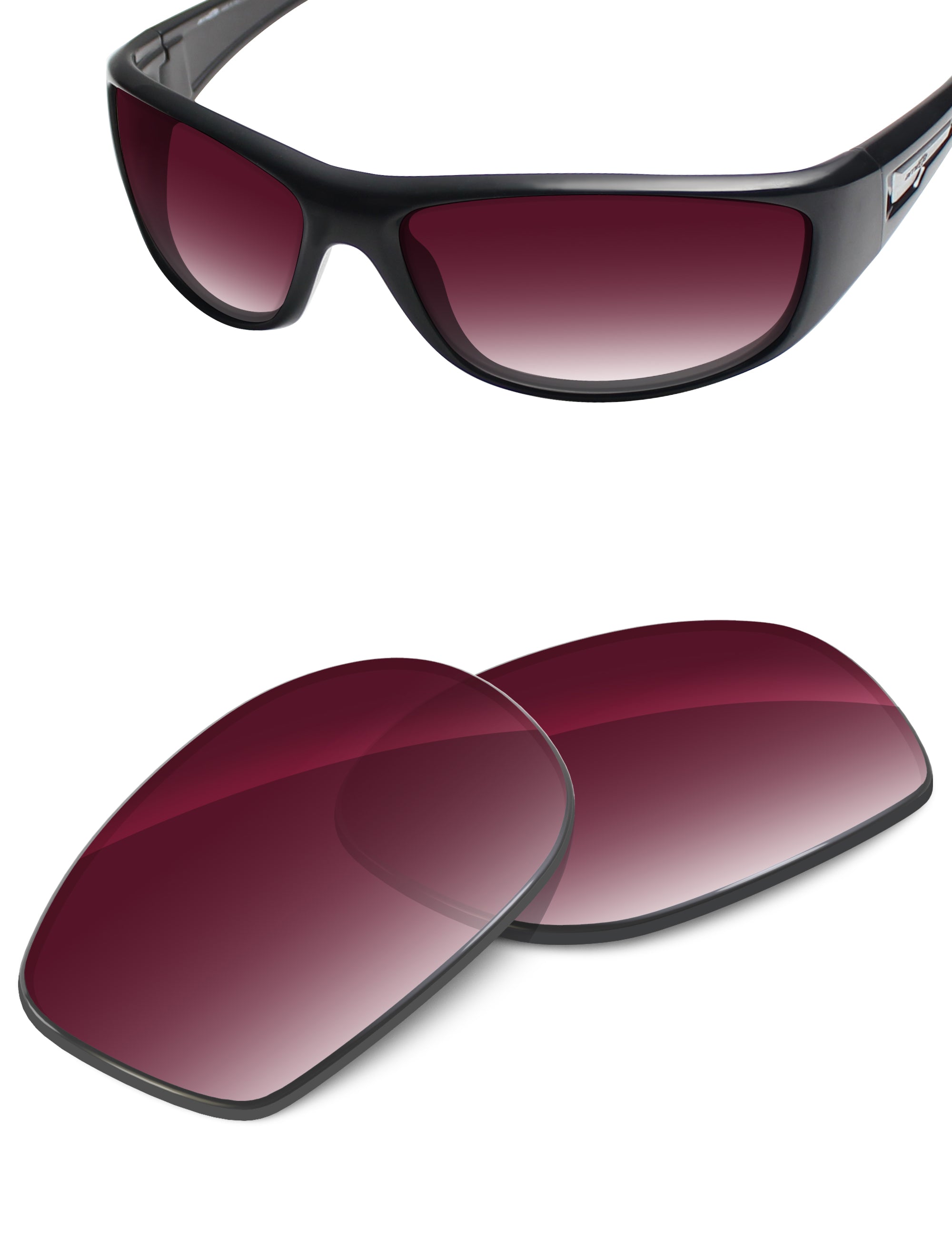 Wine Red Gradient-Non-Polarized