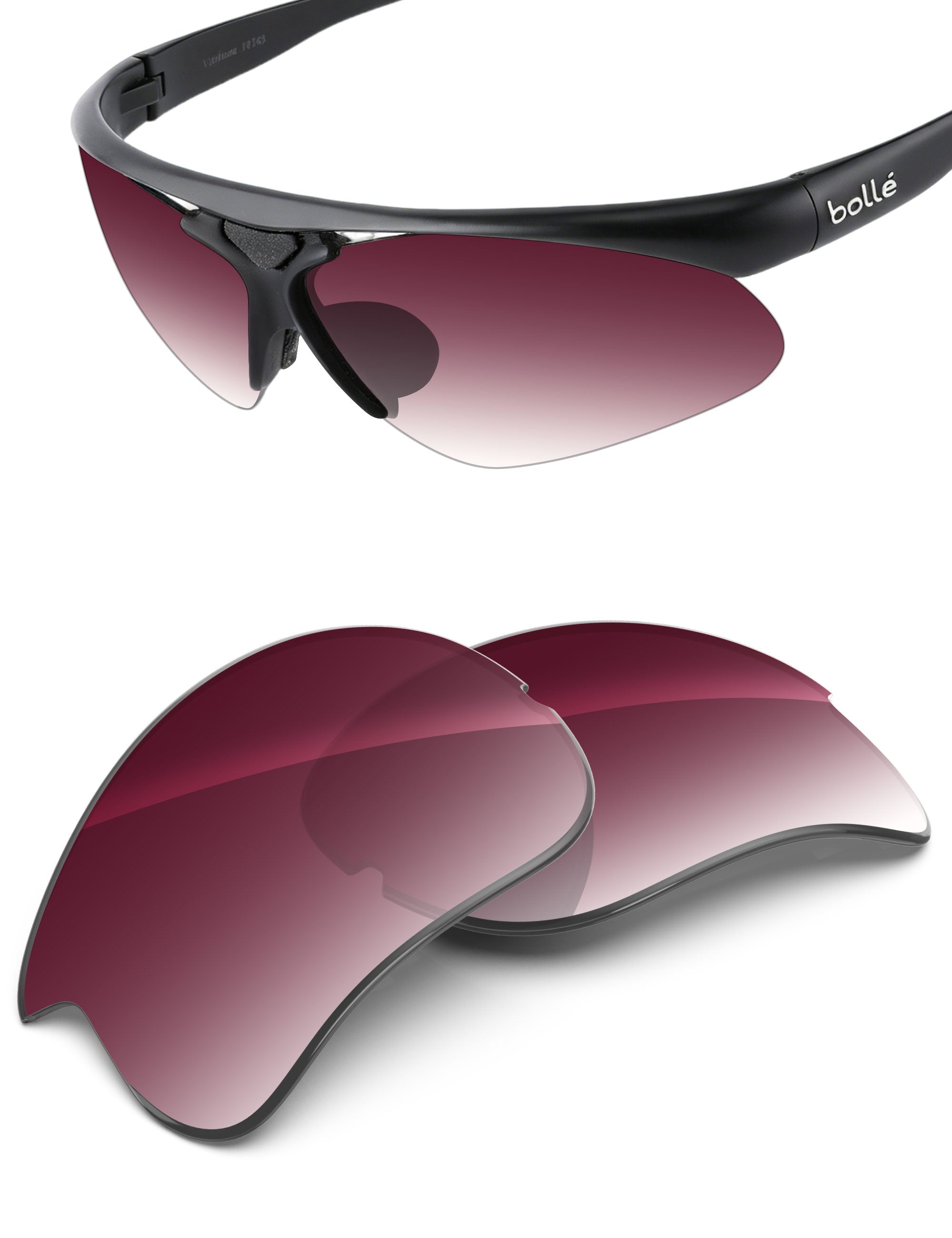 Wine Red Gradient-Non-Polarized
