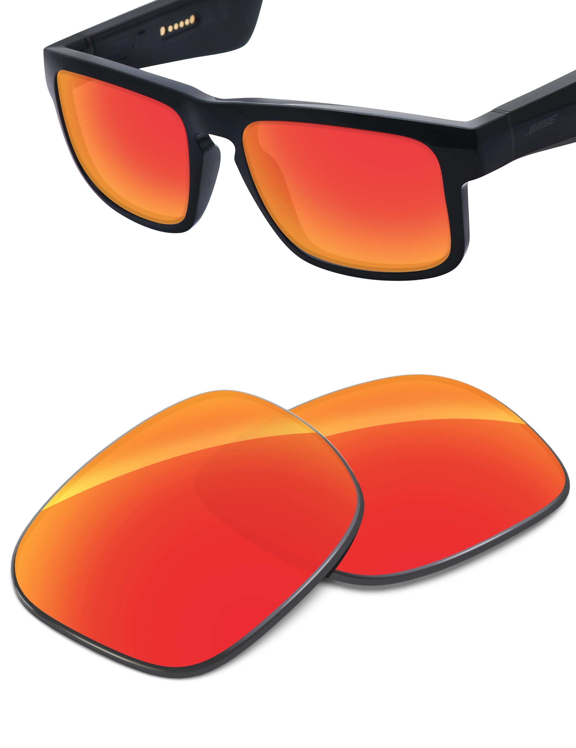 Fire Red FlashMirror™-Non-Polarized