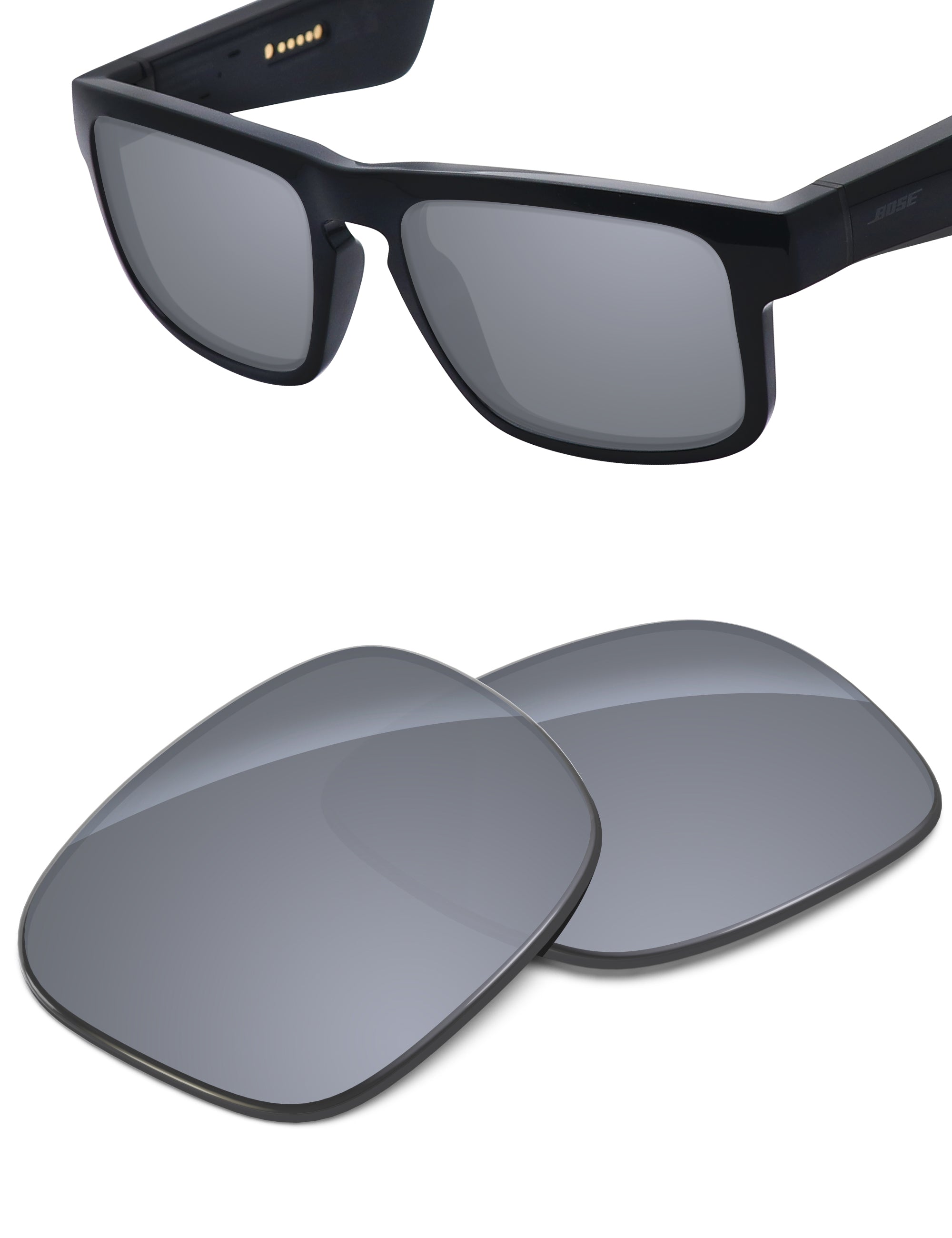 Silver Metallic FlashMirror™-Non-Polarized