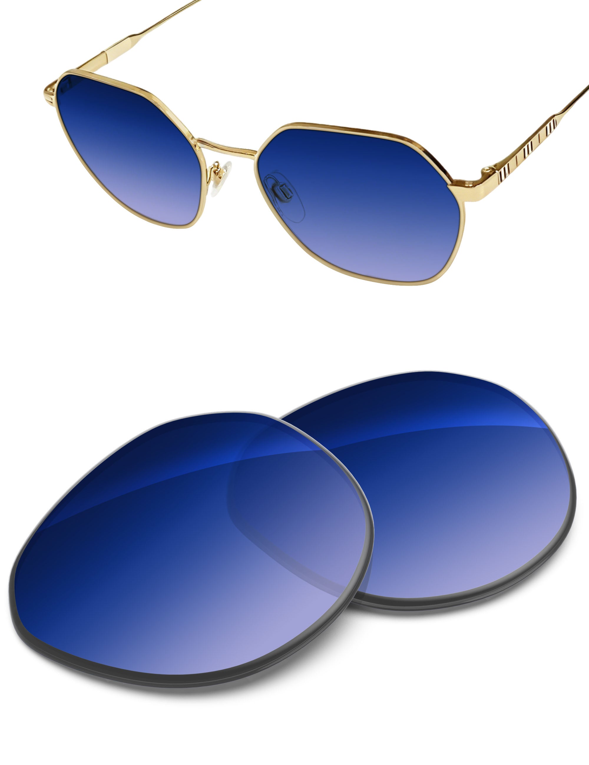 Aqua Blue Gradient-Non-Polarized