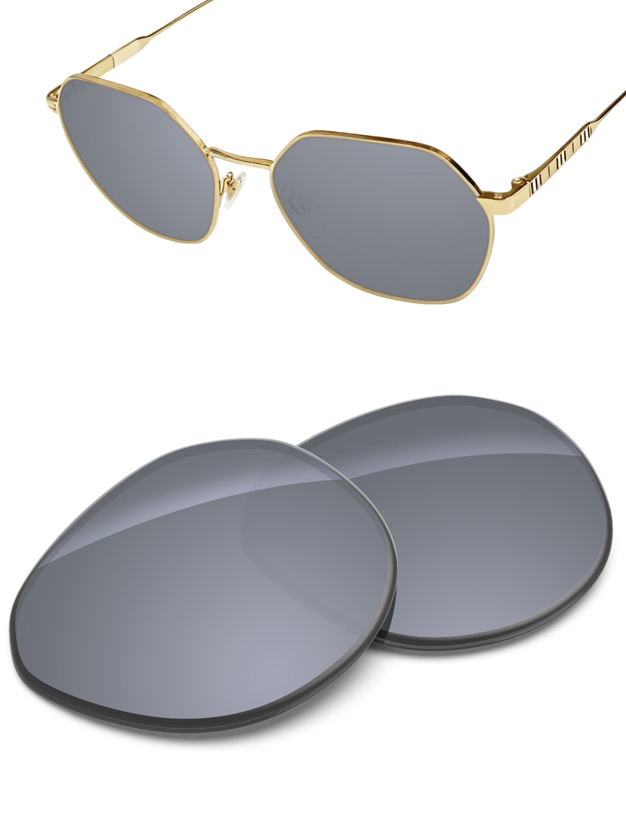 Silver Metallic FlashMirror™-Non-Polarized