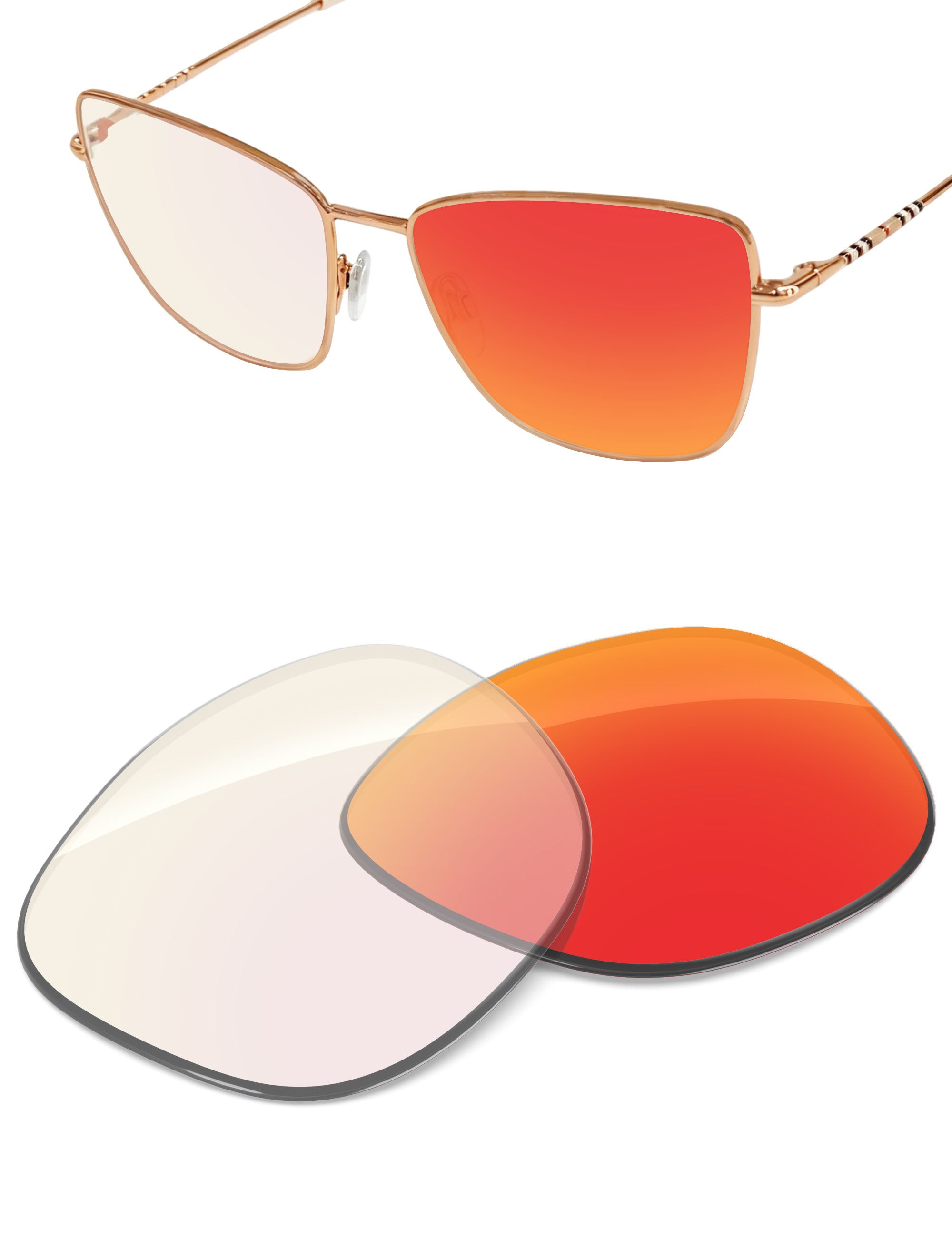 Fire Red FlashMirror™ Photochromic-Non-Polarized
