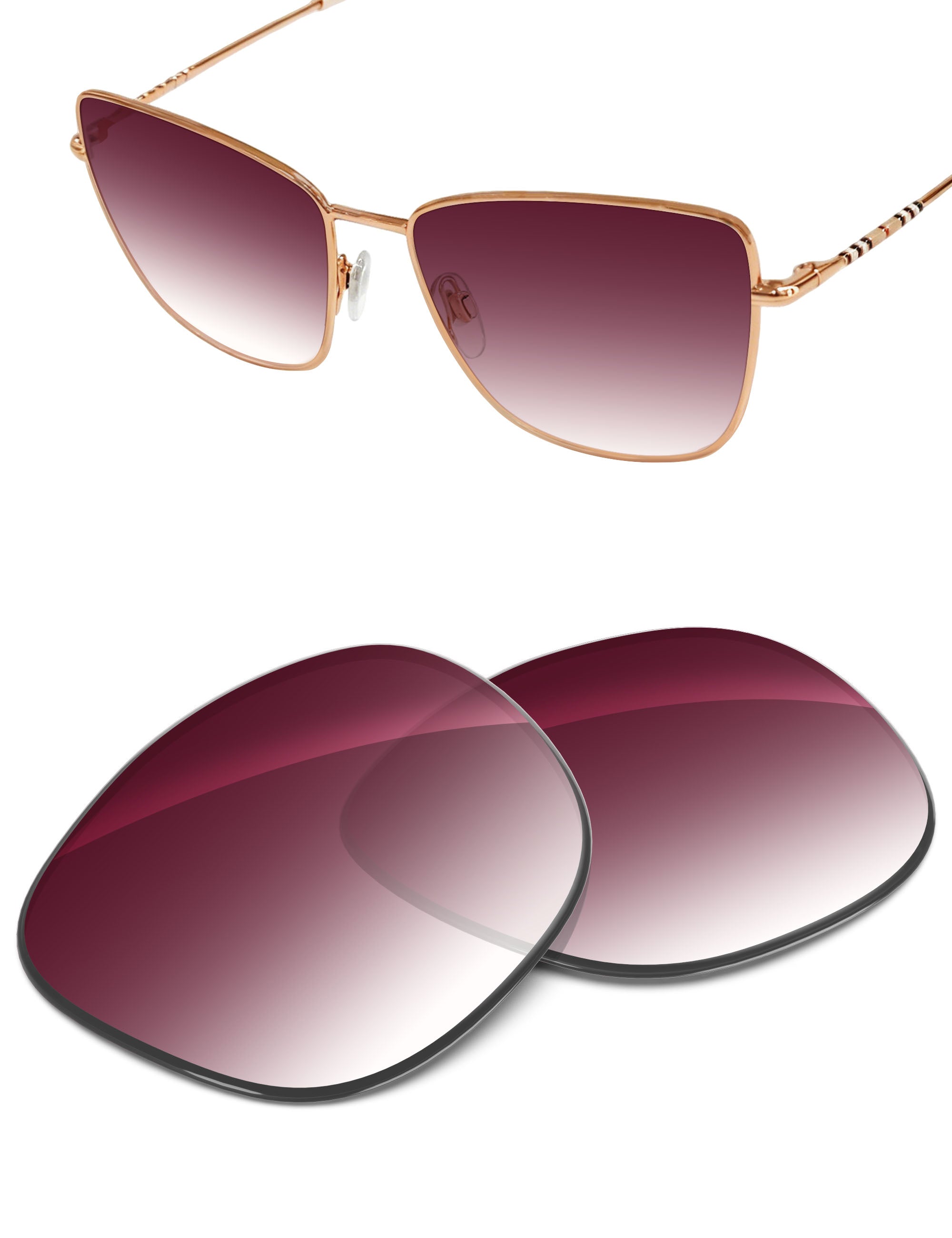 Wine Red Gradient-Non-Polarized