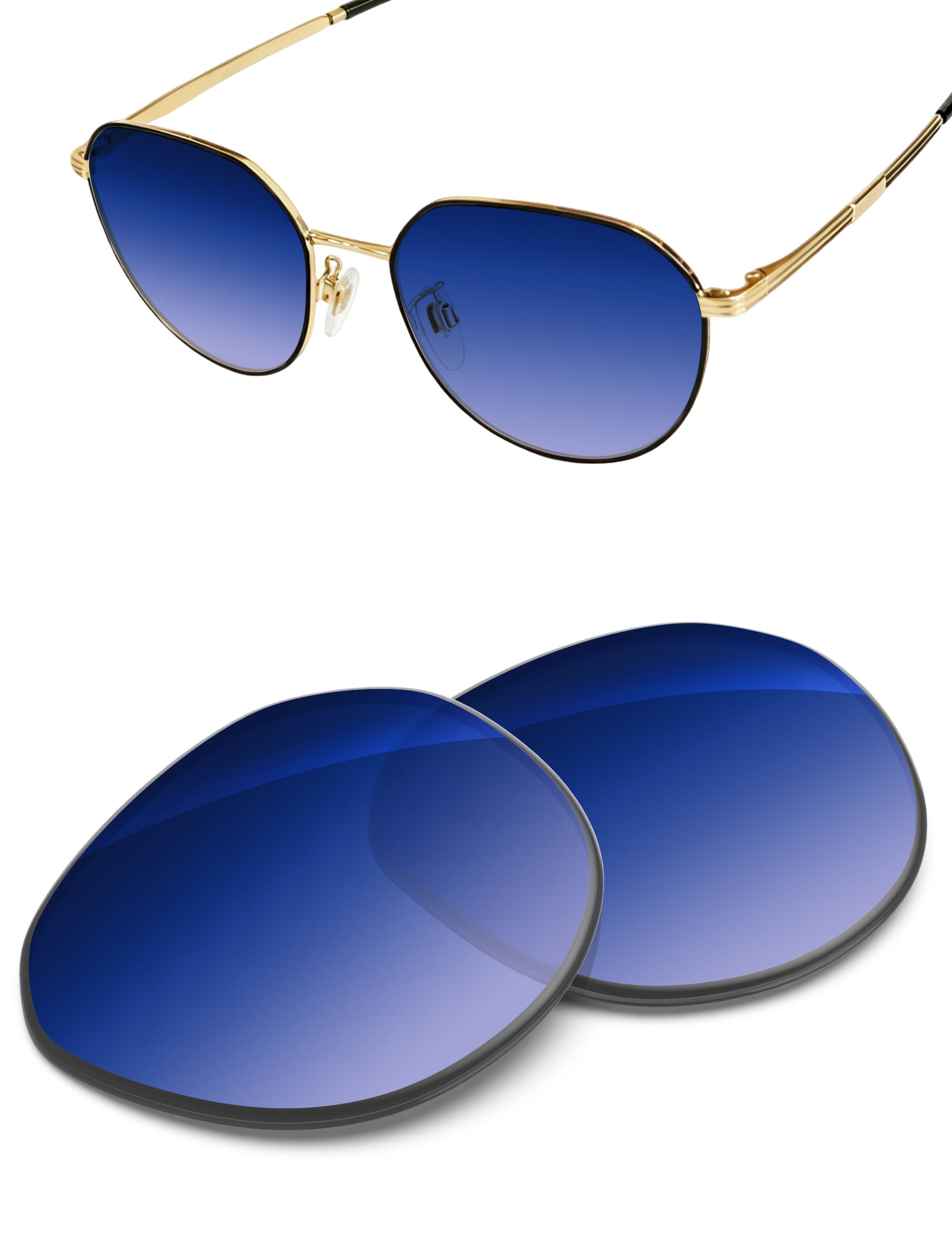 Aqua Blue Gradient-Non-Polarized