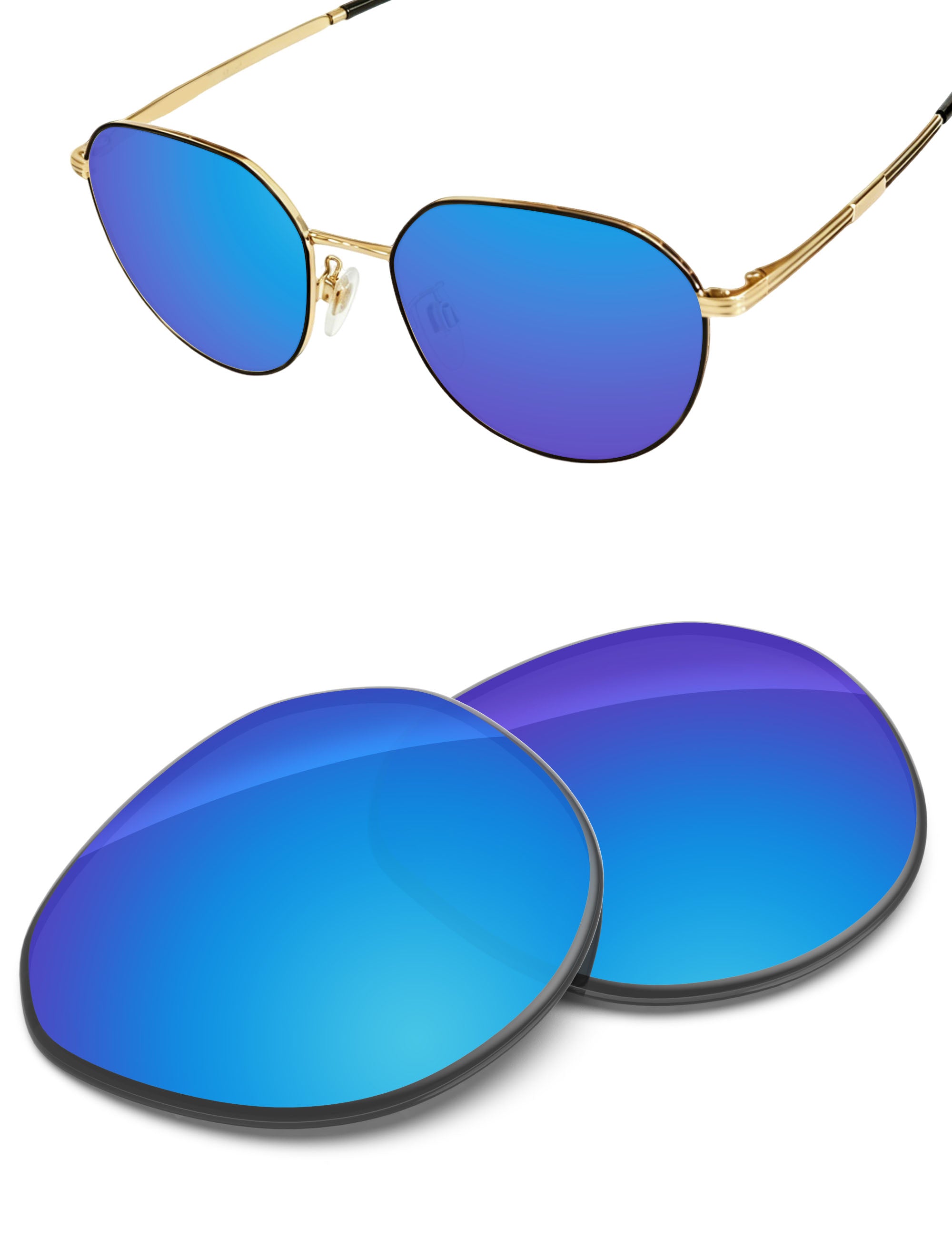 Sky Blue FlashMirror™-Non-Polarized