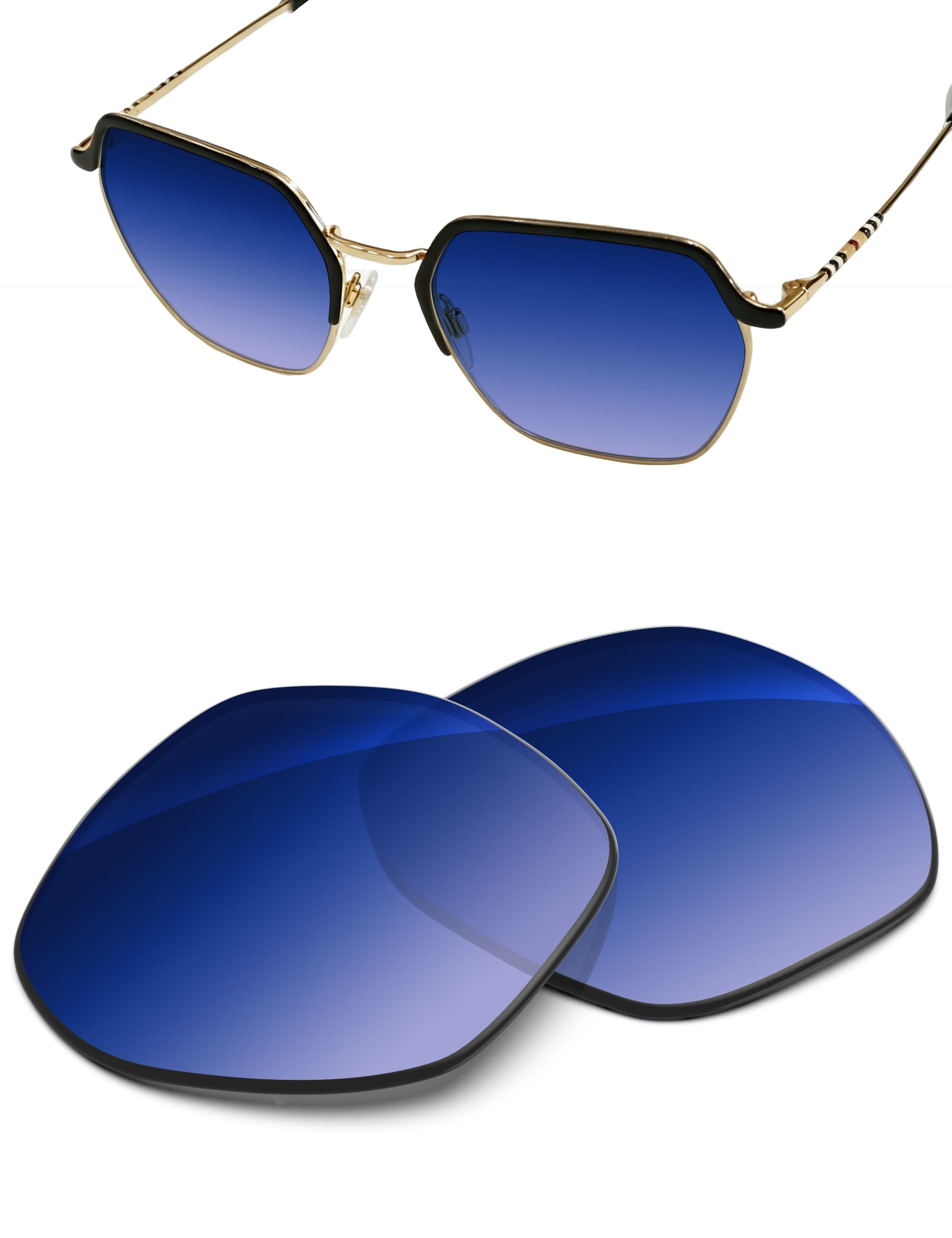 Aqua Blue Gradient-Non-Polarized