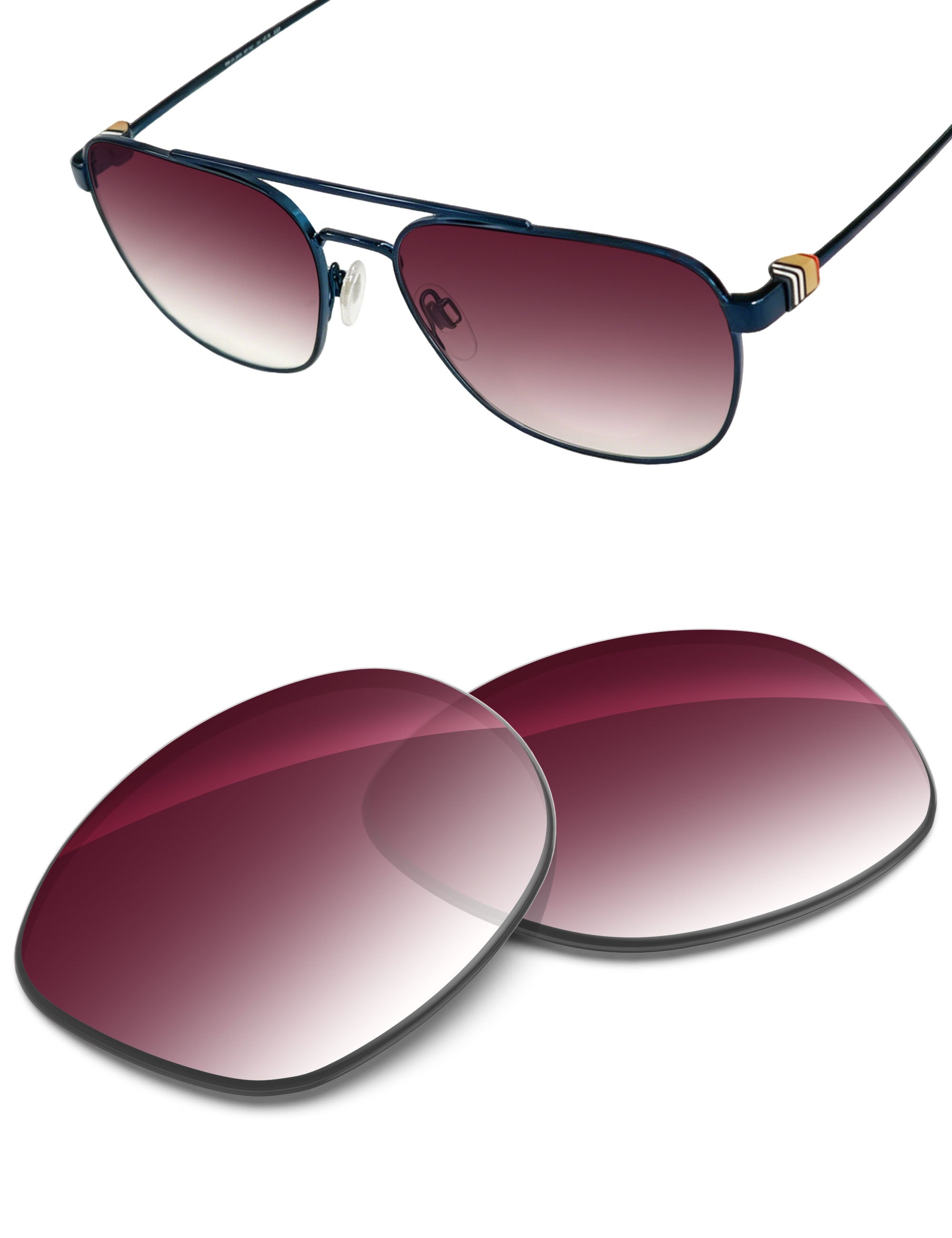 Wine Red Gradient-Non-Polarized