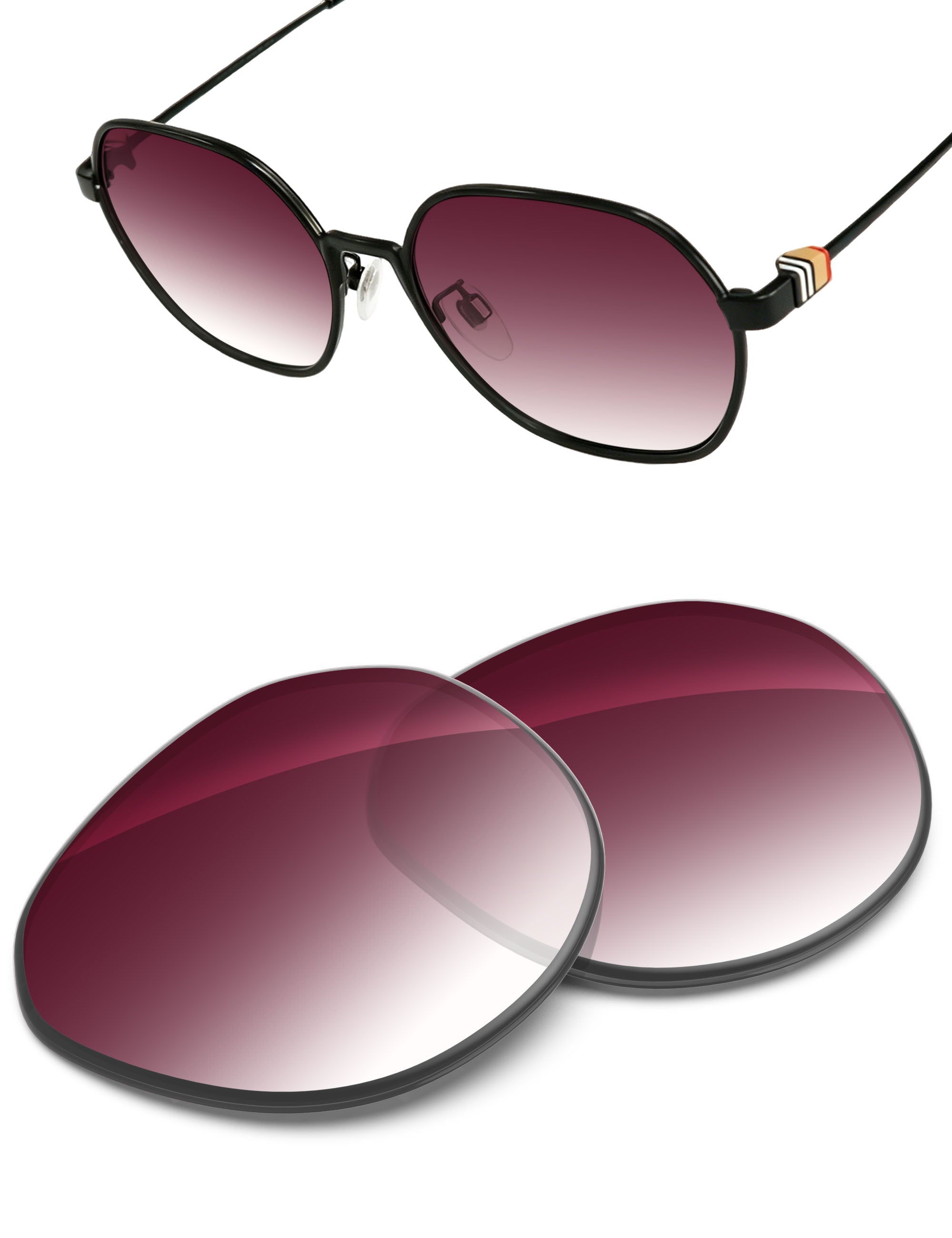 Wine Red Gradient-Non-Polarized