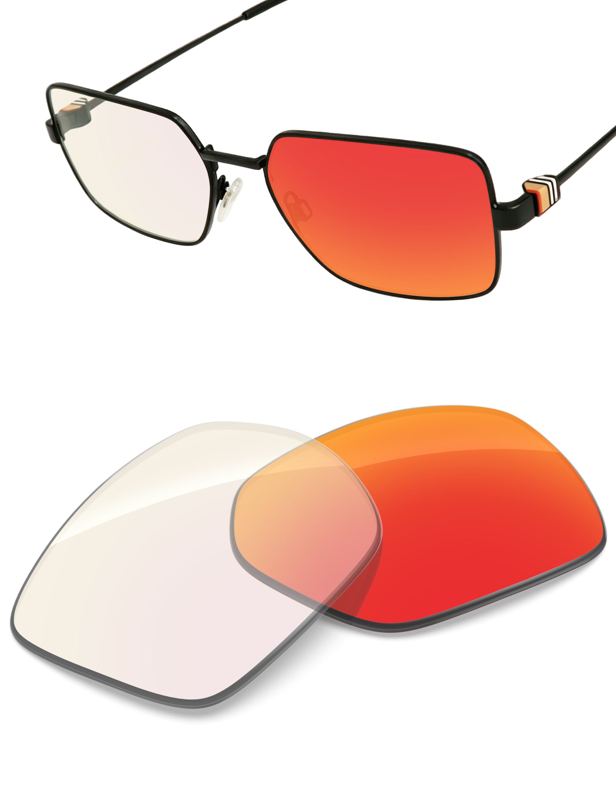 Fire Red FlashMirror™ Photochromic-Non-Polarized