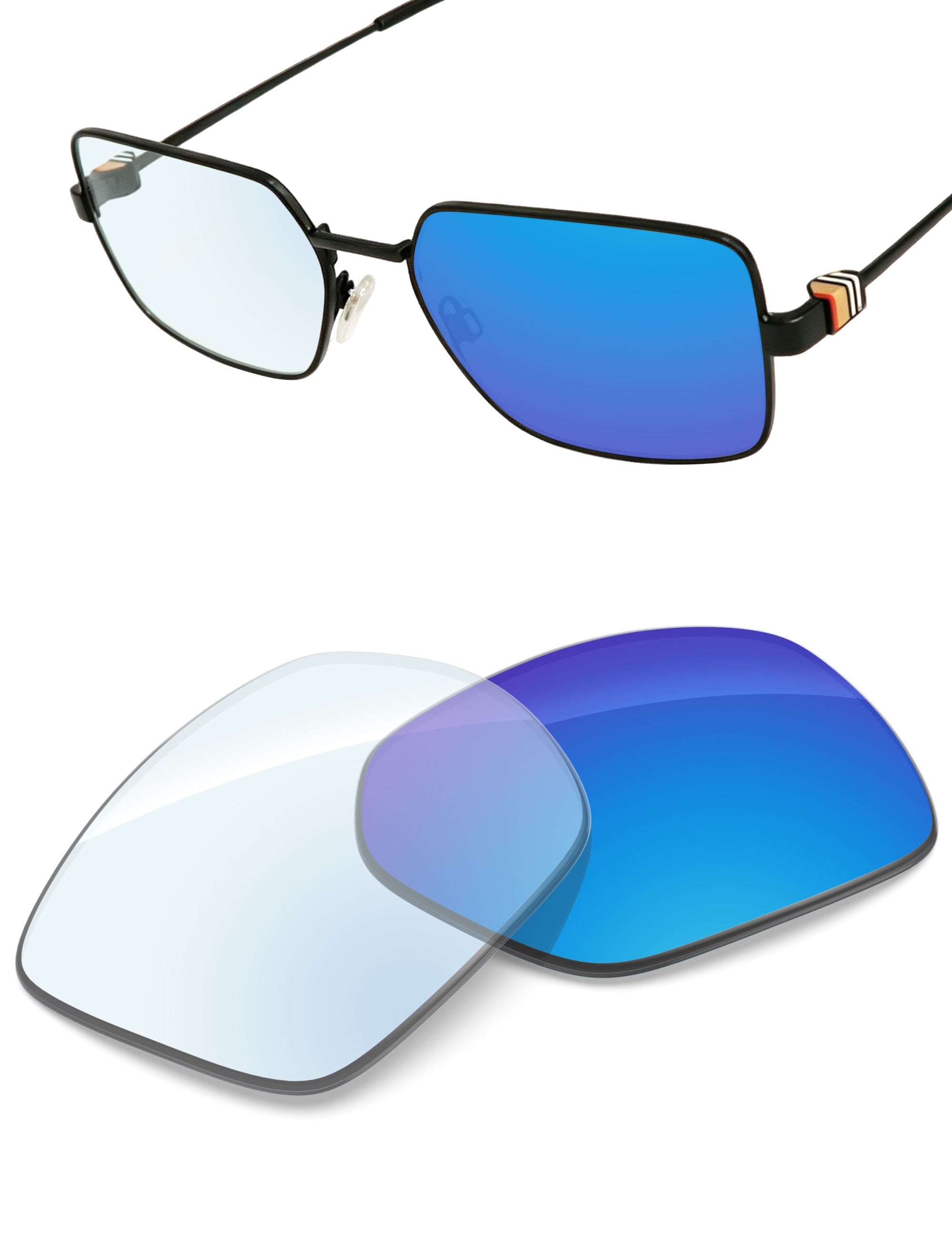 Sky Blue FlashMirror™ Photochromic-Non-Polarized