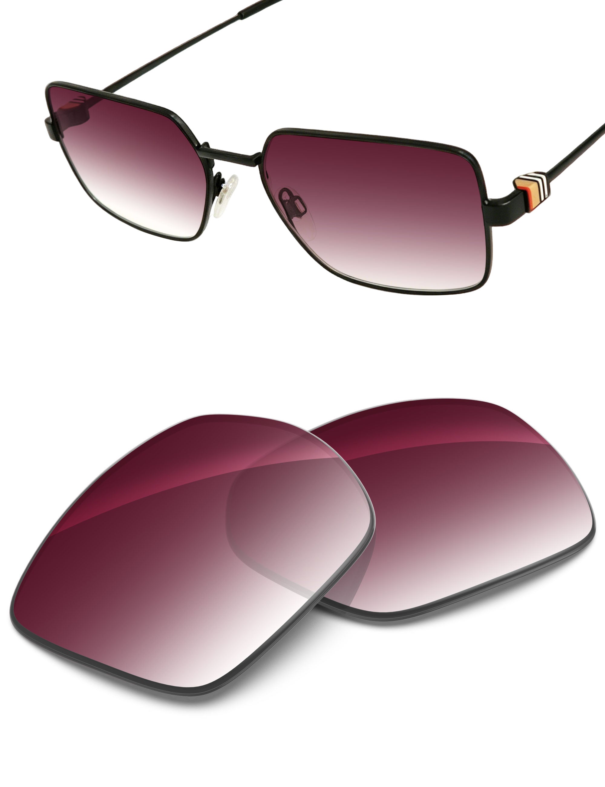 Wine Red Gradient-Non-Polarized