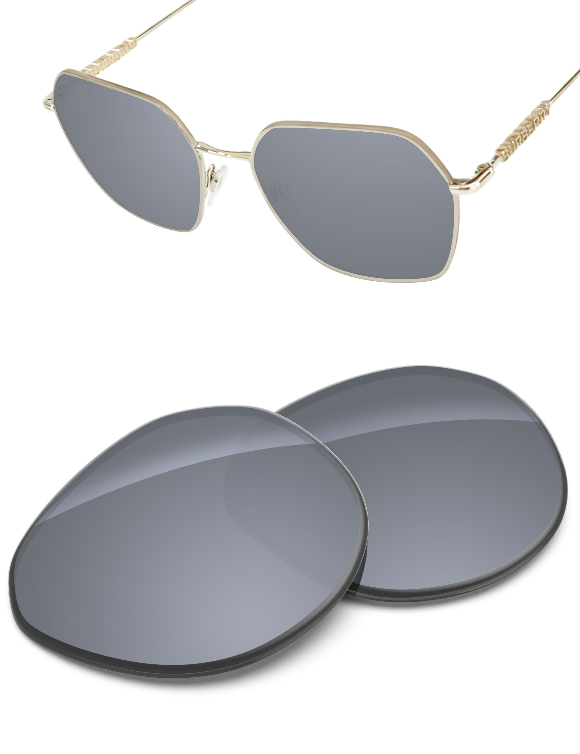 Silver Metallic FlashMirror™-Non-Polarized