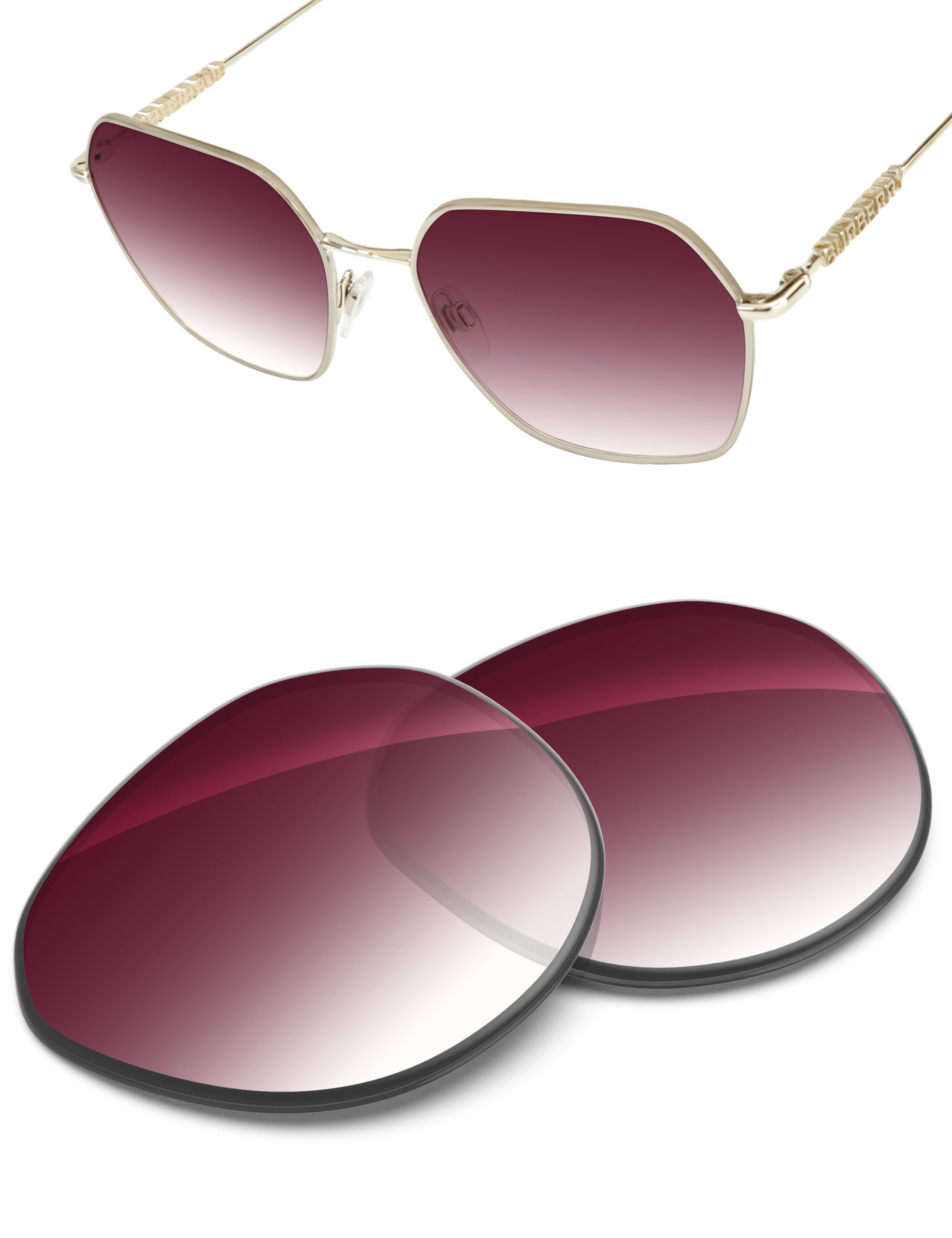 Wine Red Gradient-Non-Polarized