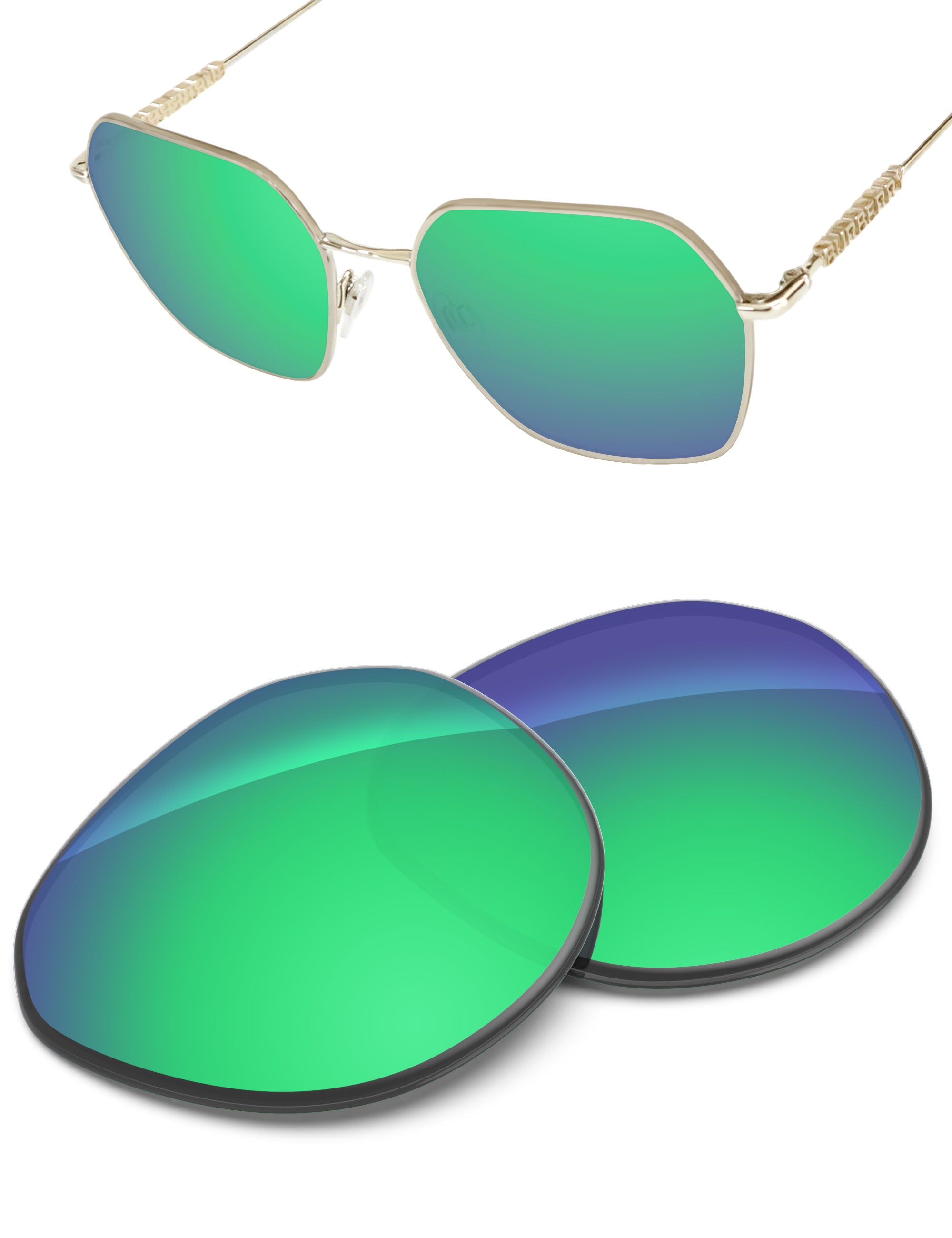 Emerald Green FlashMirror™-Non-Polarized