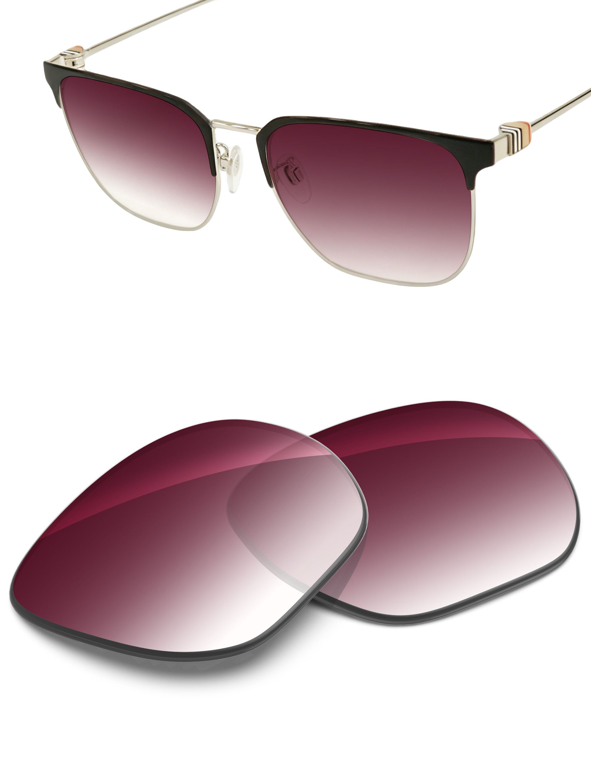 Wine Red Gradient-Non-Polarized