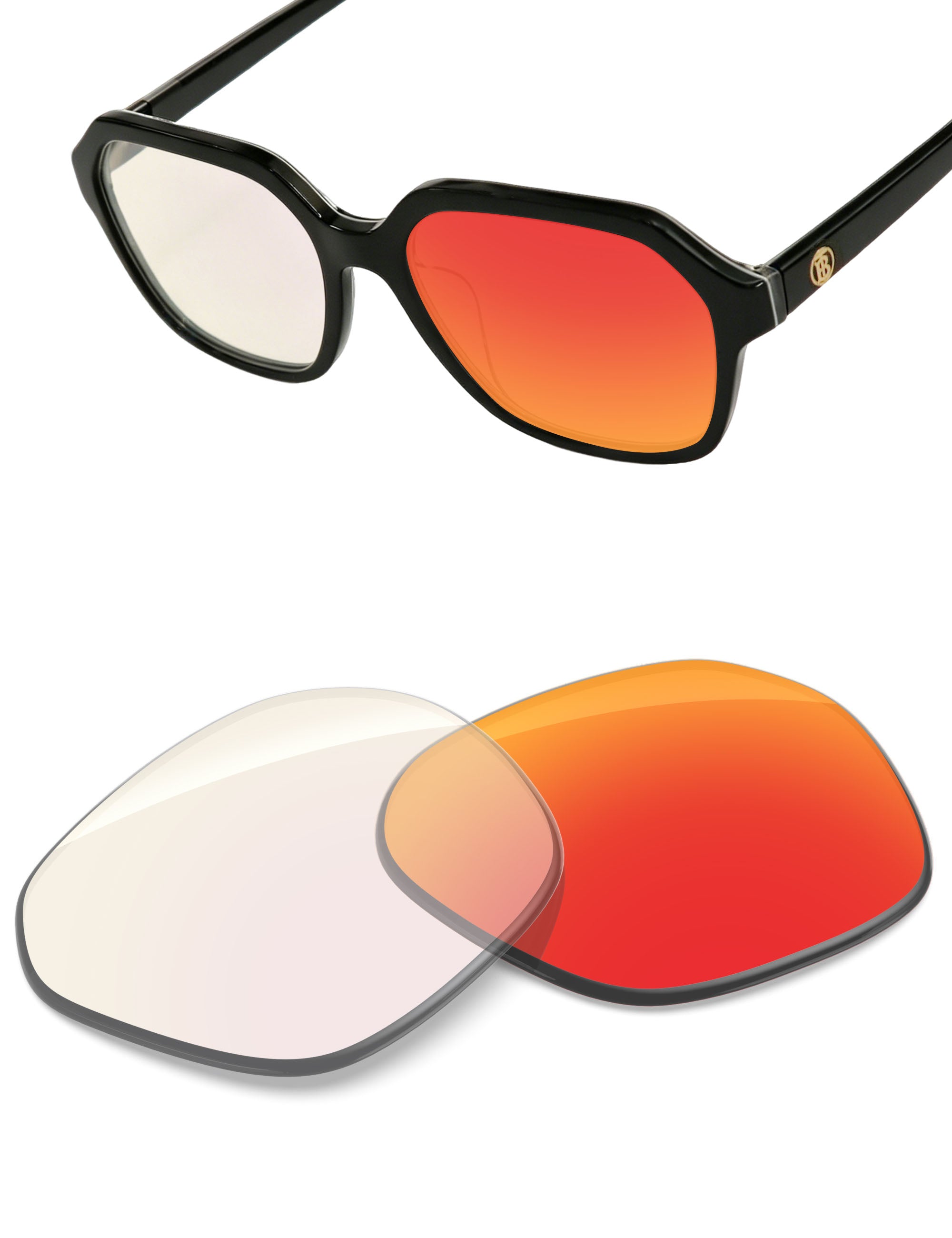 Fire Red FlashMirror™ Photochromic-Non-Polarized