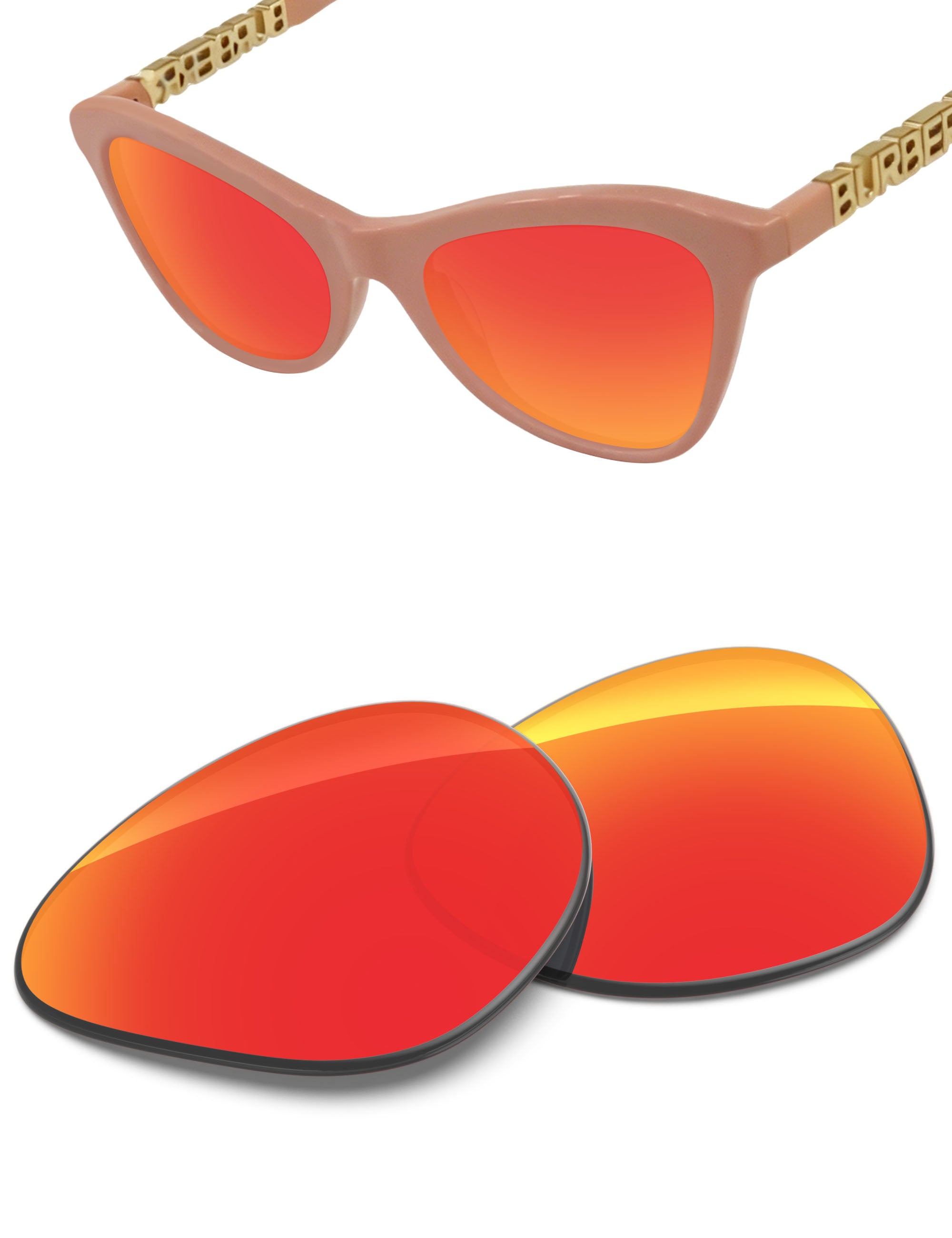 Fire Red FlashMirror™-Non-Polarized