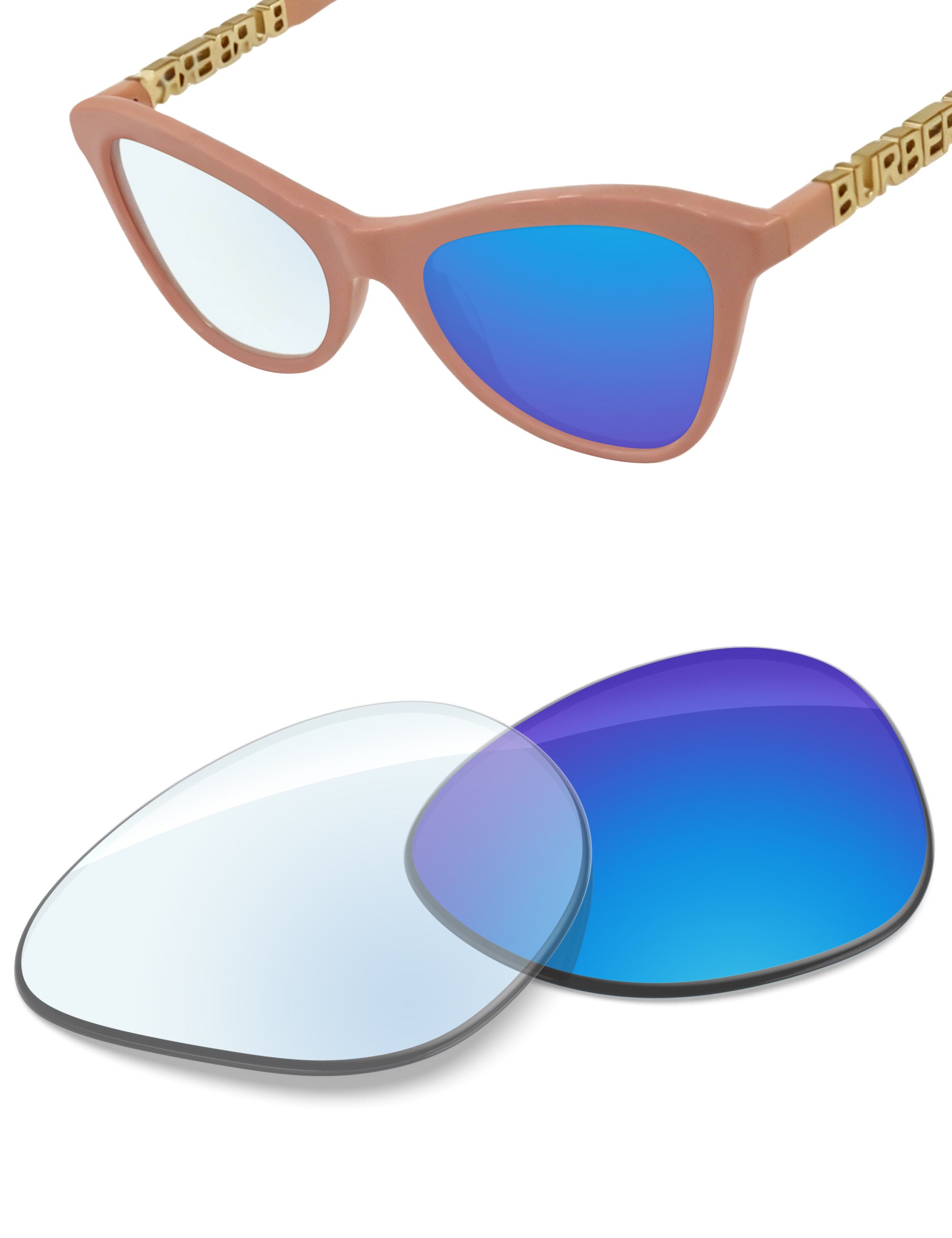 Sky Blue FFlashMirror™ Photochromic-Non-Polarized