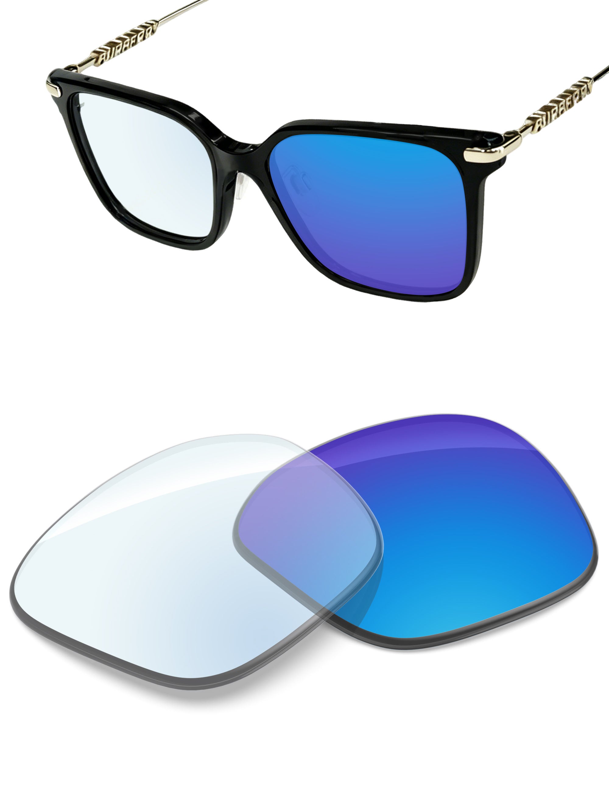 Sky Blue FlashMirror™ Photochromic-Non-Polarized