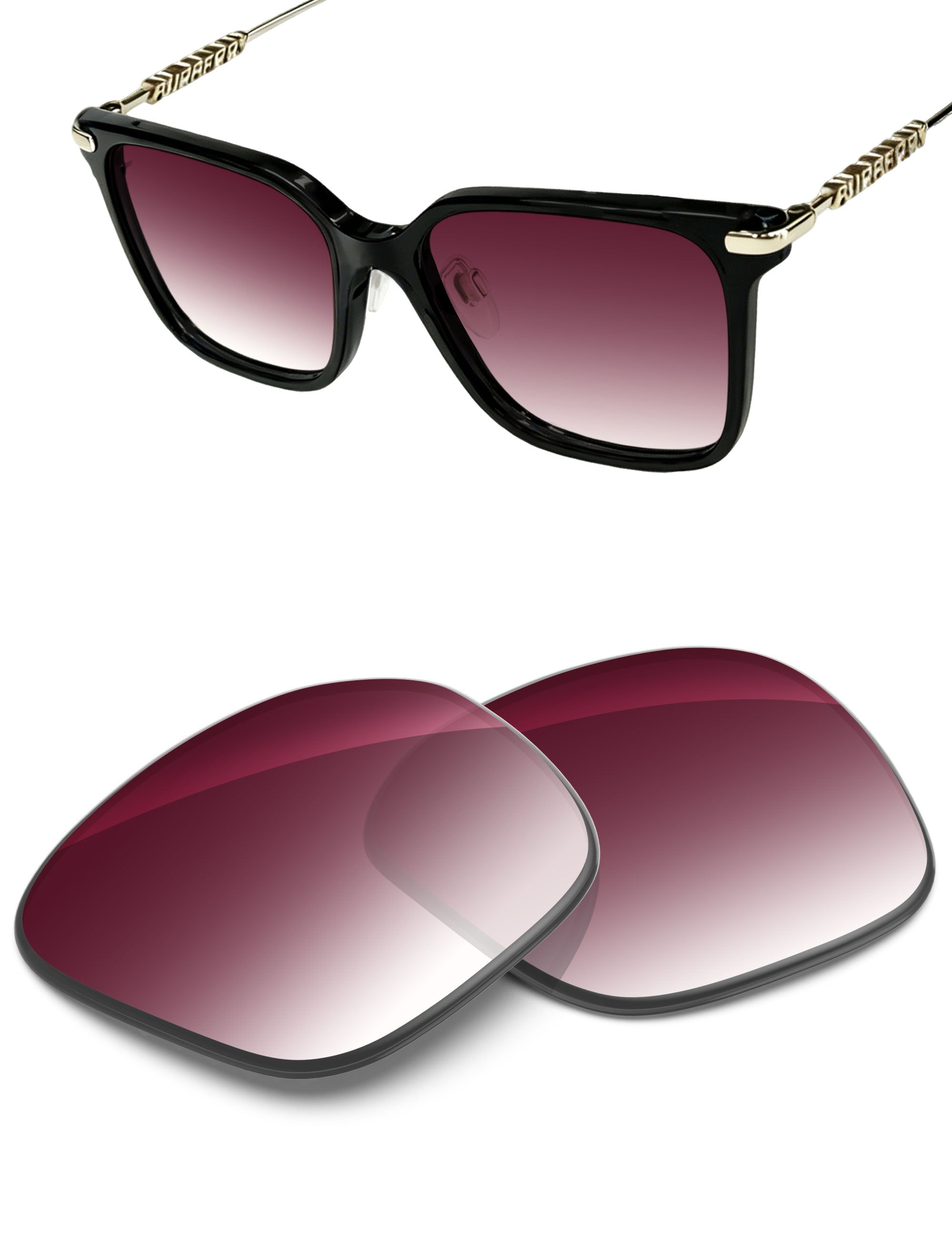 Wine Red Gradient-Non-Polarized