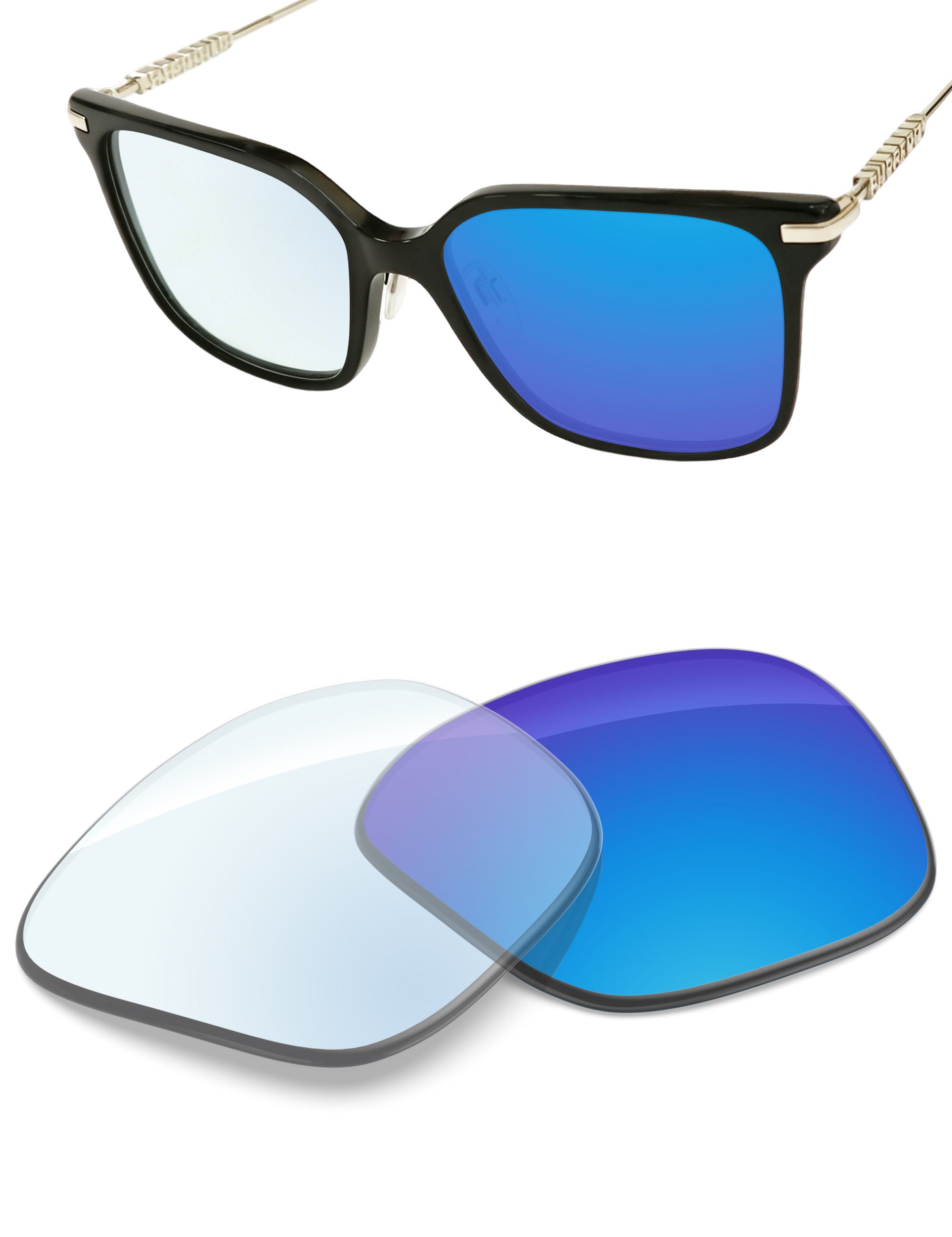 Sky Blue FlashMirror™ Photochromic-Non-Polarized