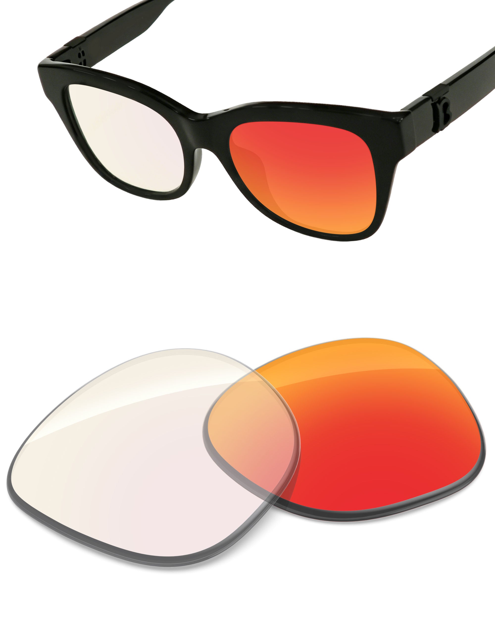 Fire Red FlashMirror™ Photochromic-Non-Polarized