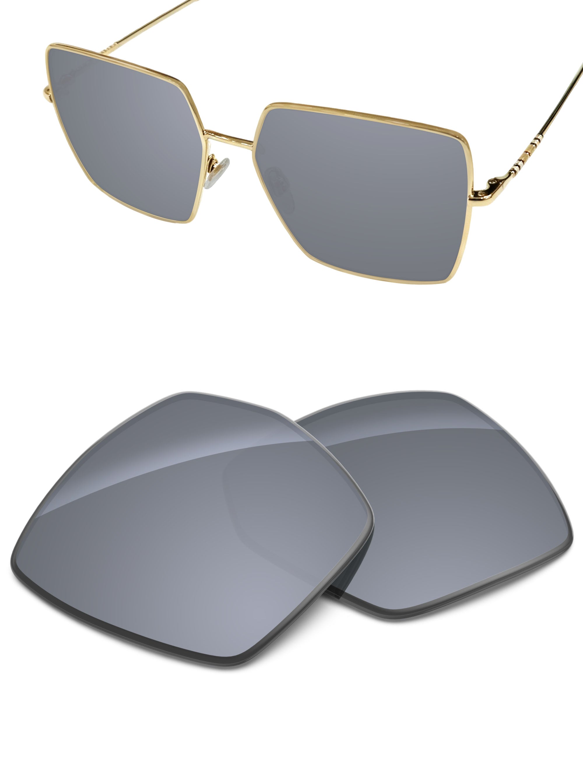 Silver Metallic FlashMirror™-Non-Polarized
