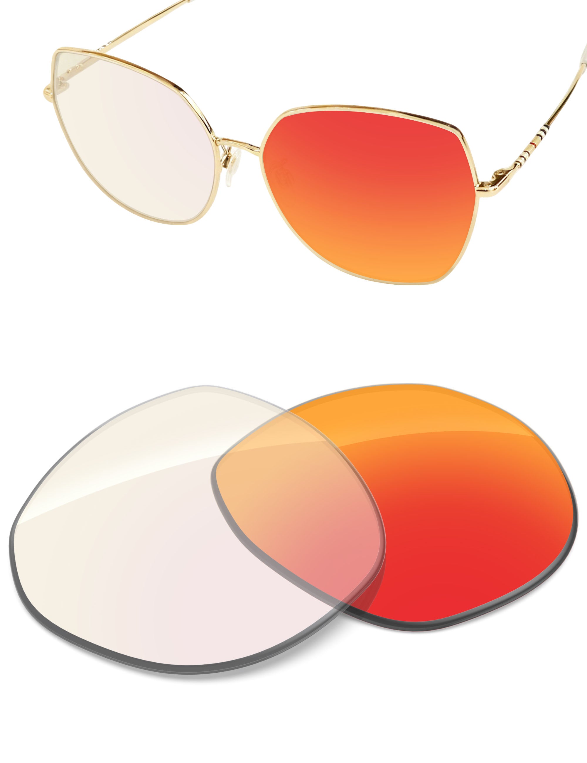 Fire Red FlashMirror™ Photochromic -Non-Polarized