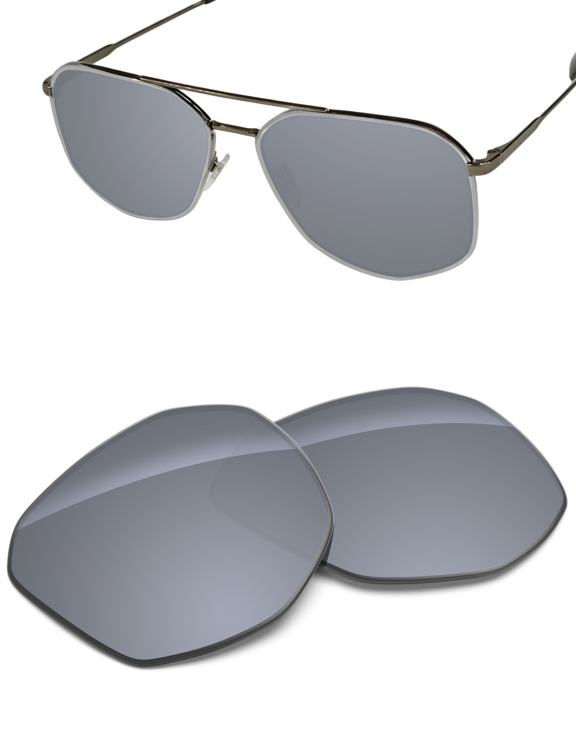 Silver Metallic FlashMirror™-Non-Polarized