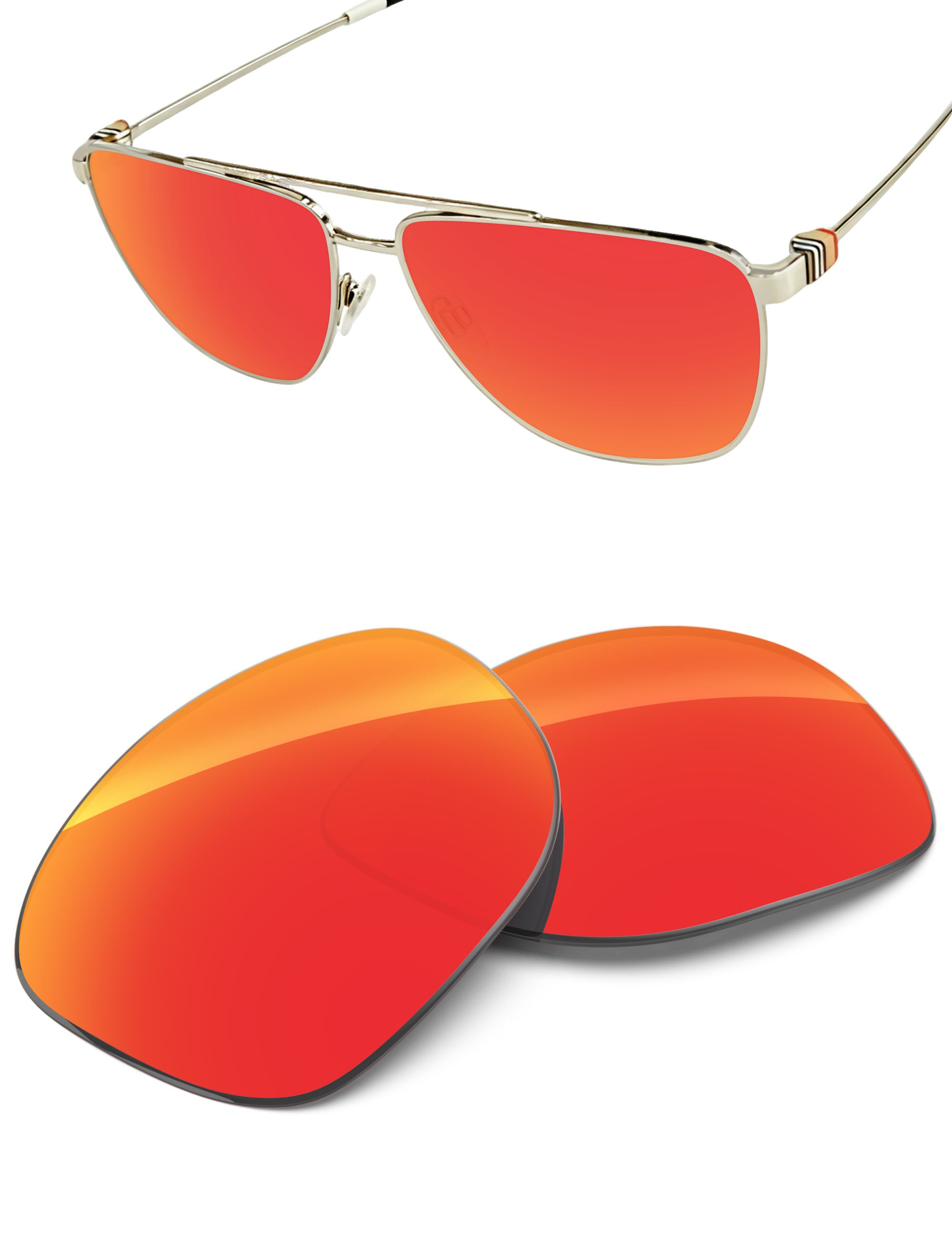 Fire Red FlashMirror™-Non-Polarized