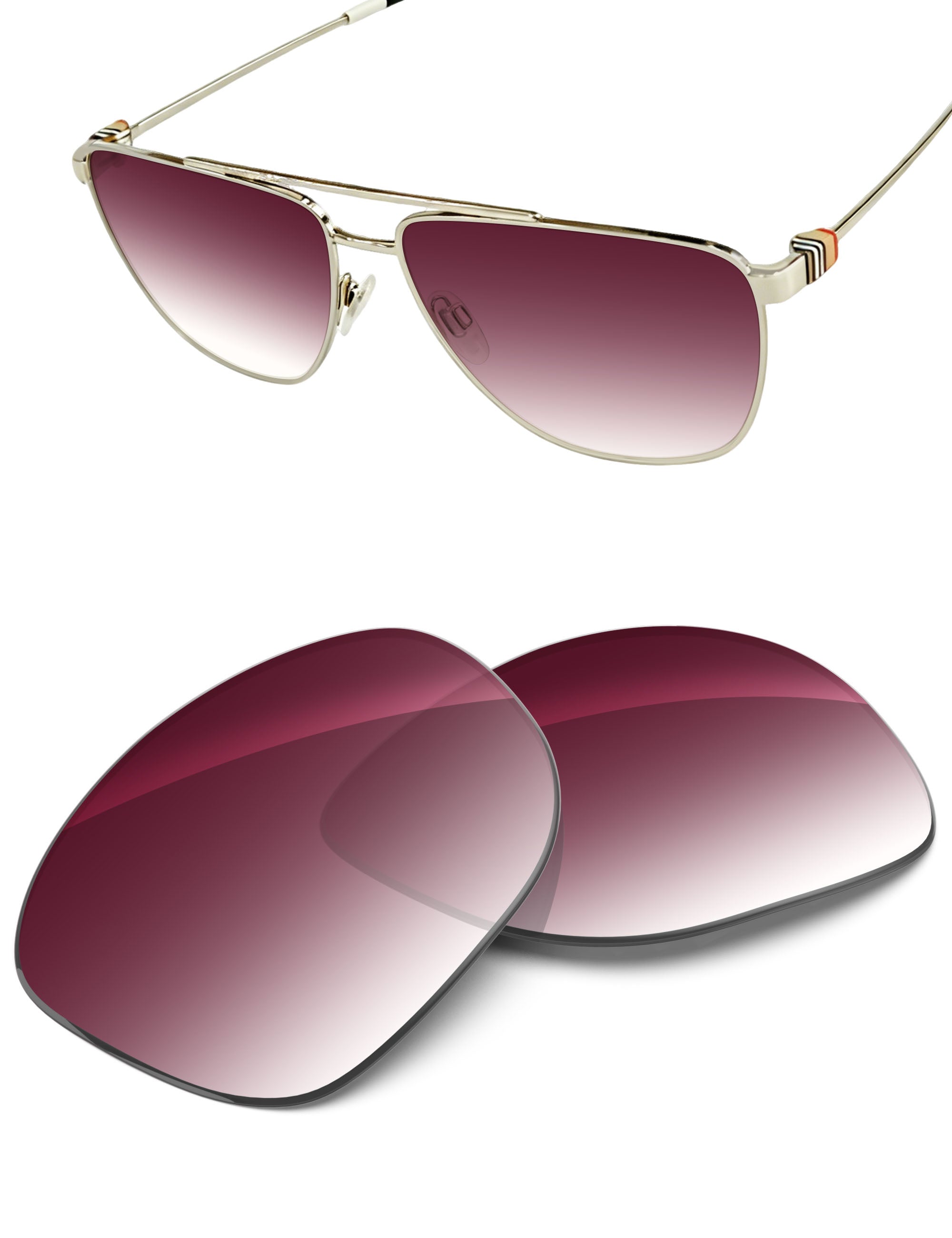 Wine Red Gradient-Non-Polarized