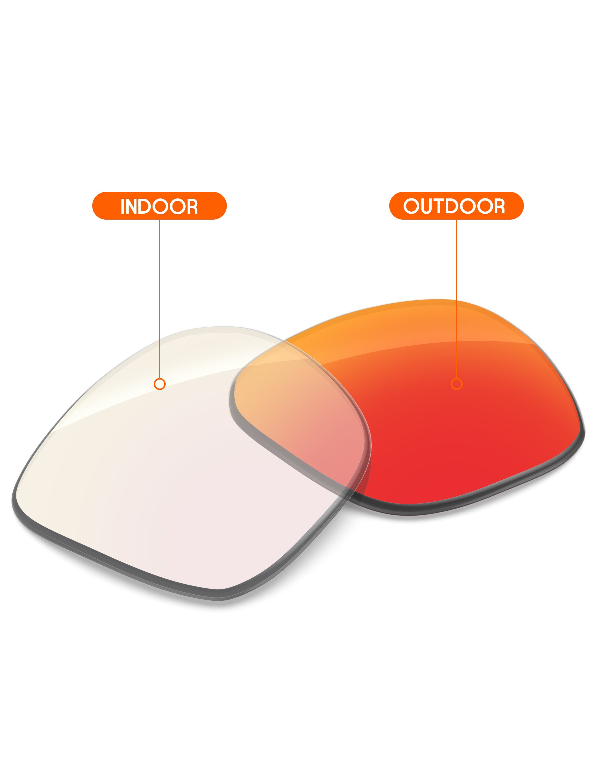 Fire Red FlashMirror™ Photochromic-Non-Polarized
