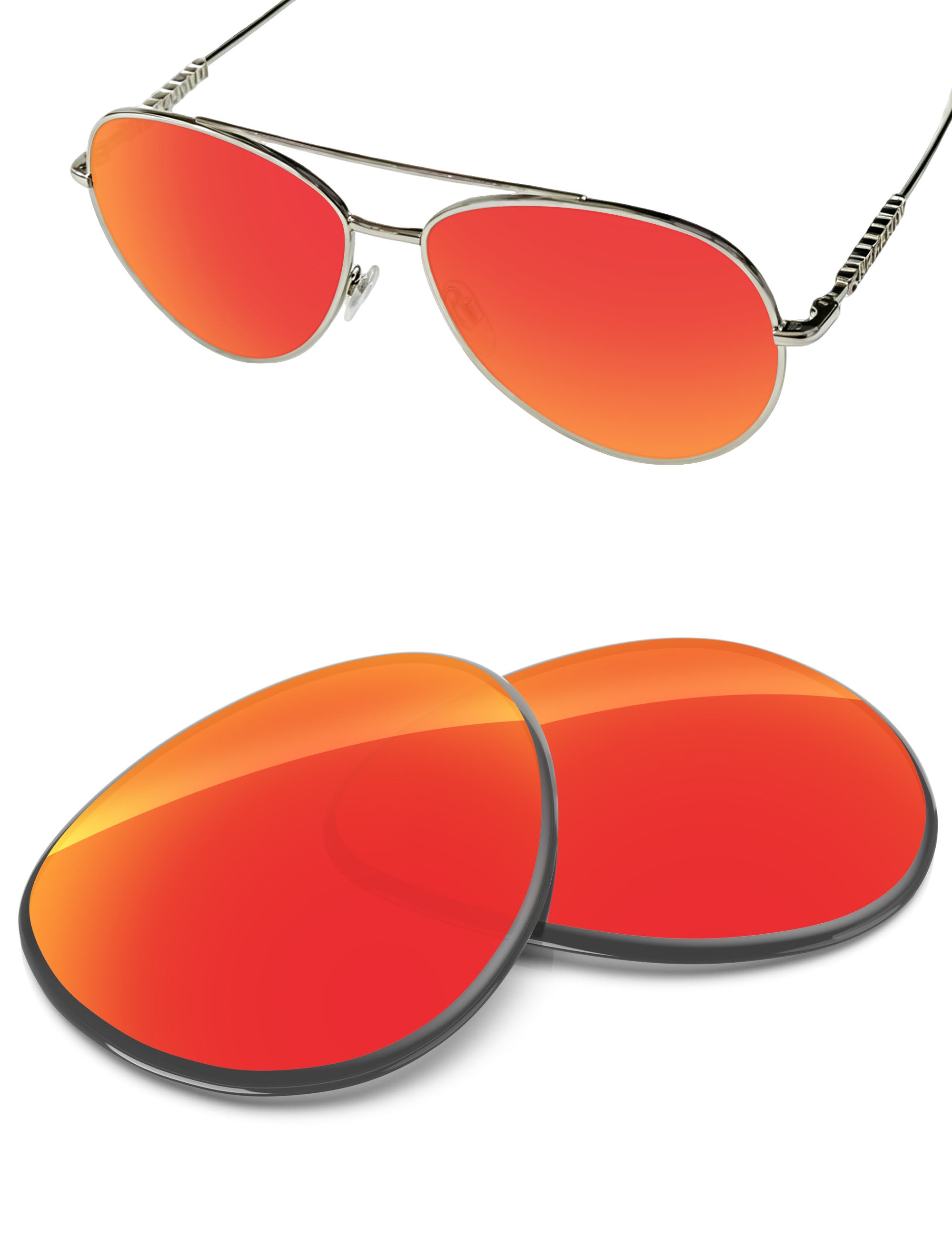 Fire Red FlashMirror™-Non-Polarized