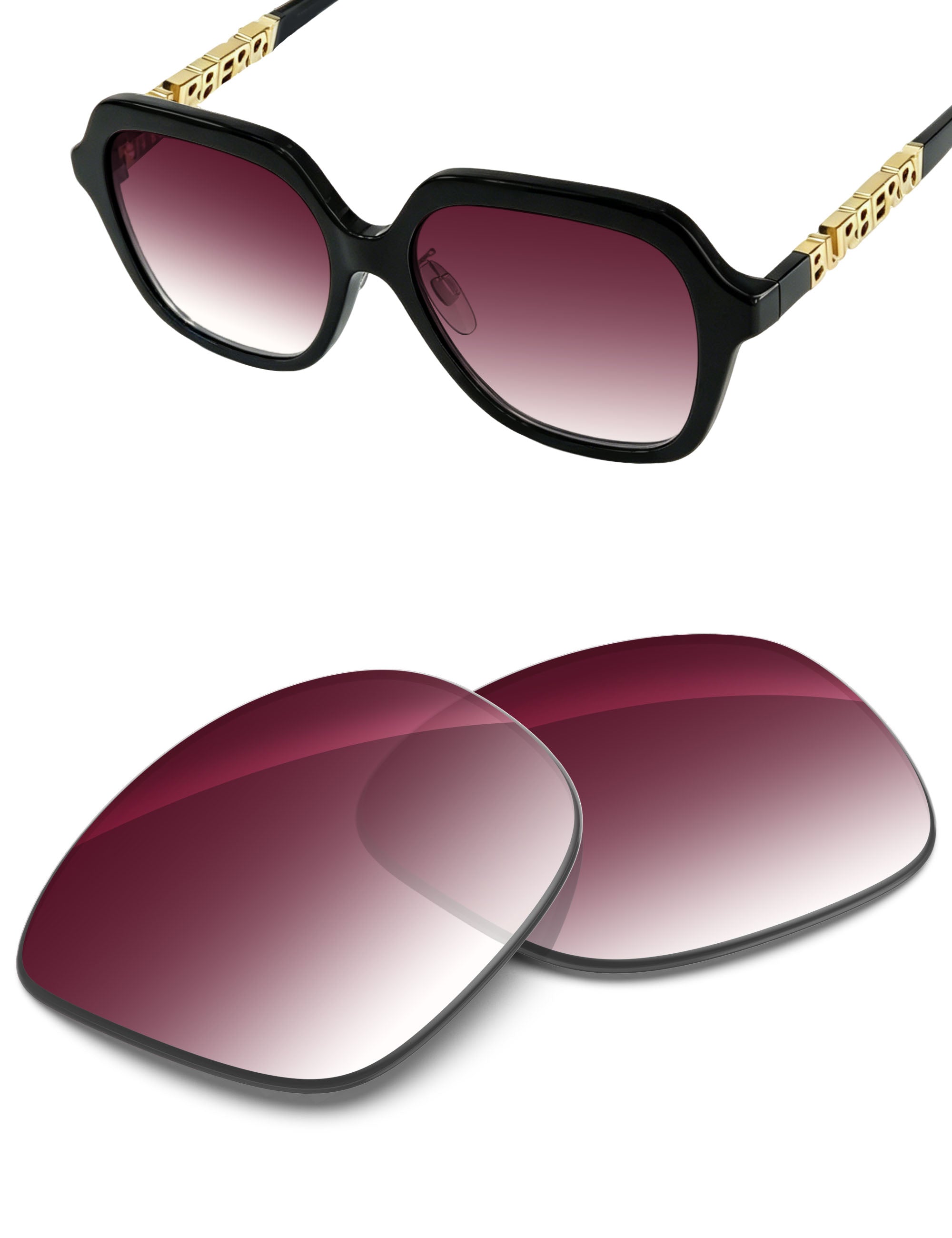 Wine Red Gradient-Non-Polarized