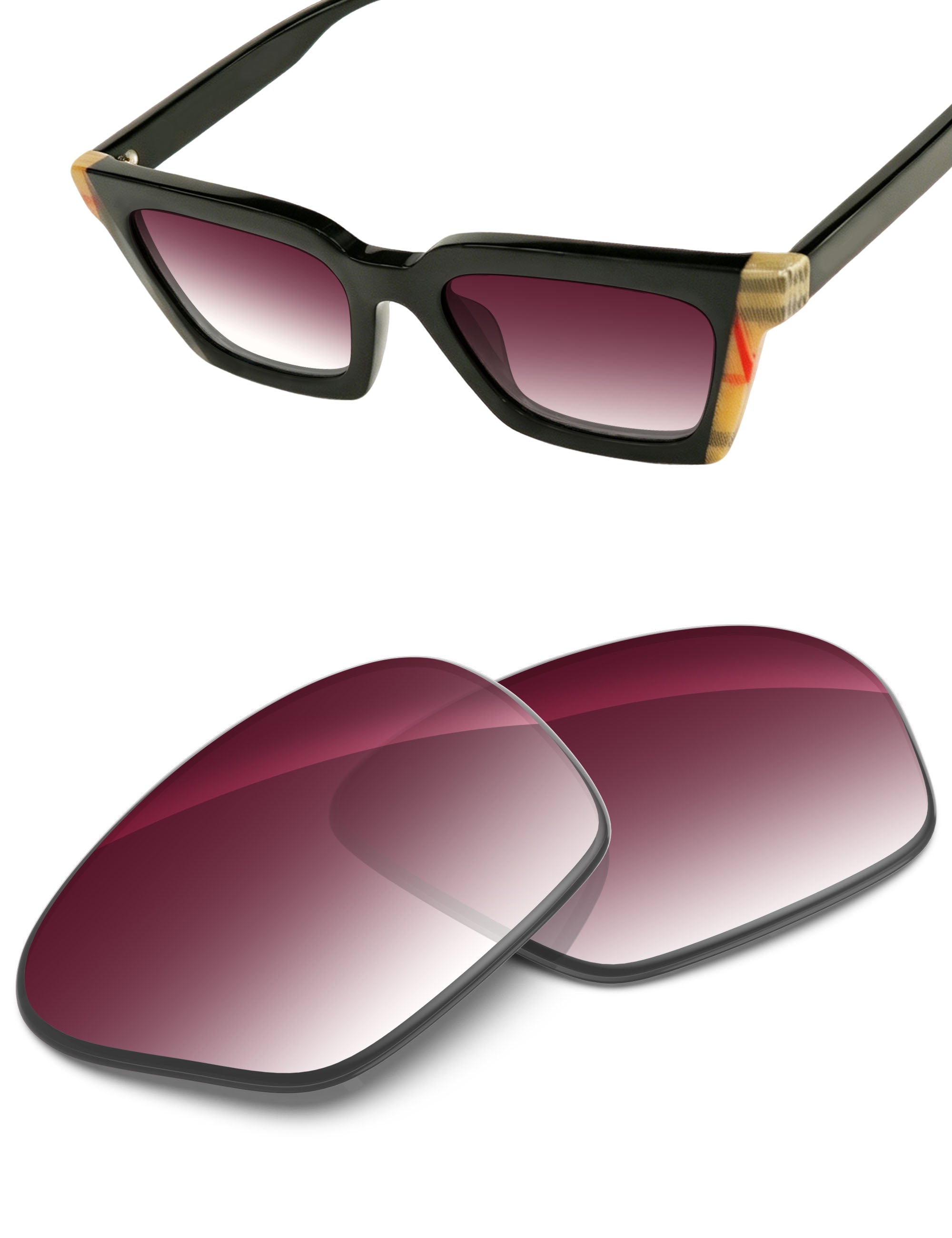 Wine Red Gradient-Non-Polarized