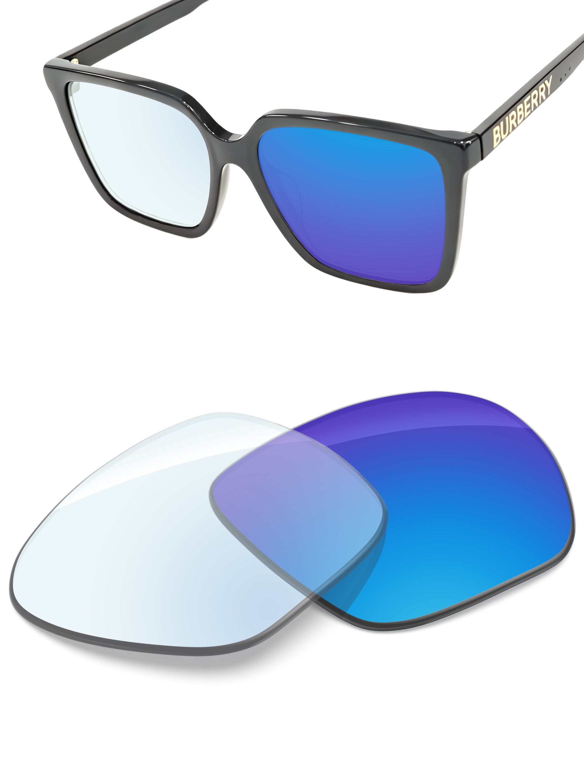 Sky Blue FlashMirror™ Photochromic-Non-Polarized
