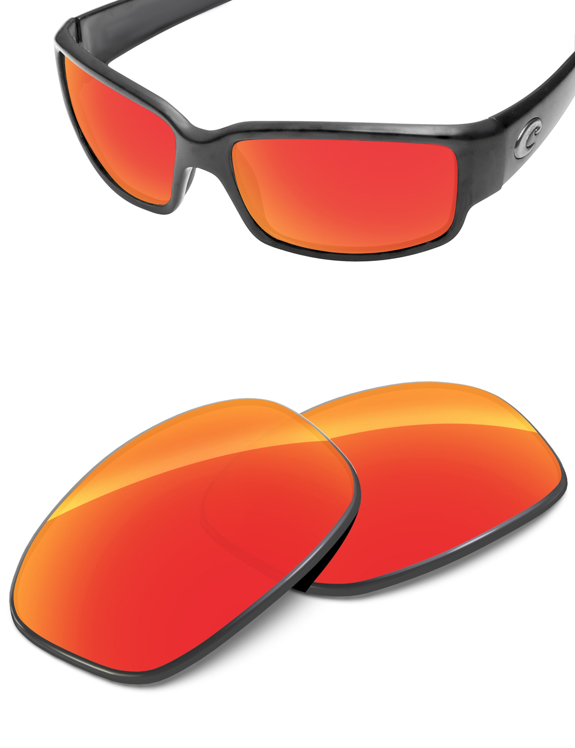Fire Red FlashMirror™-Non-Polarized