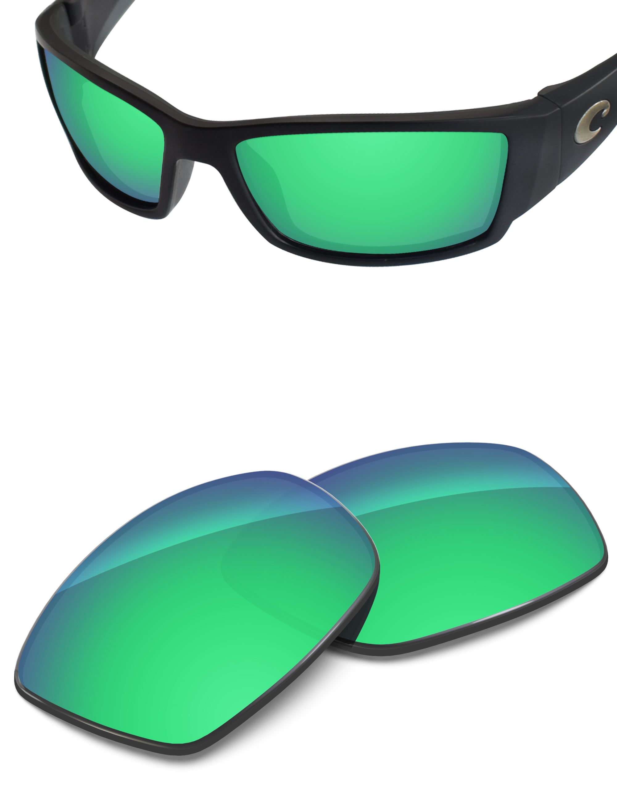Emerald Green FlashMirror™-Non-Polarized