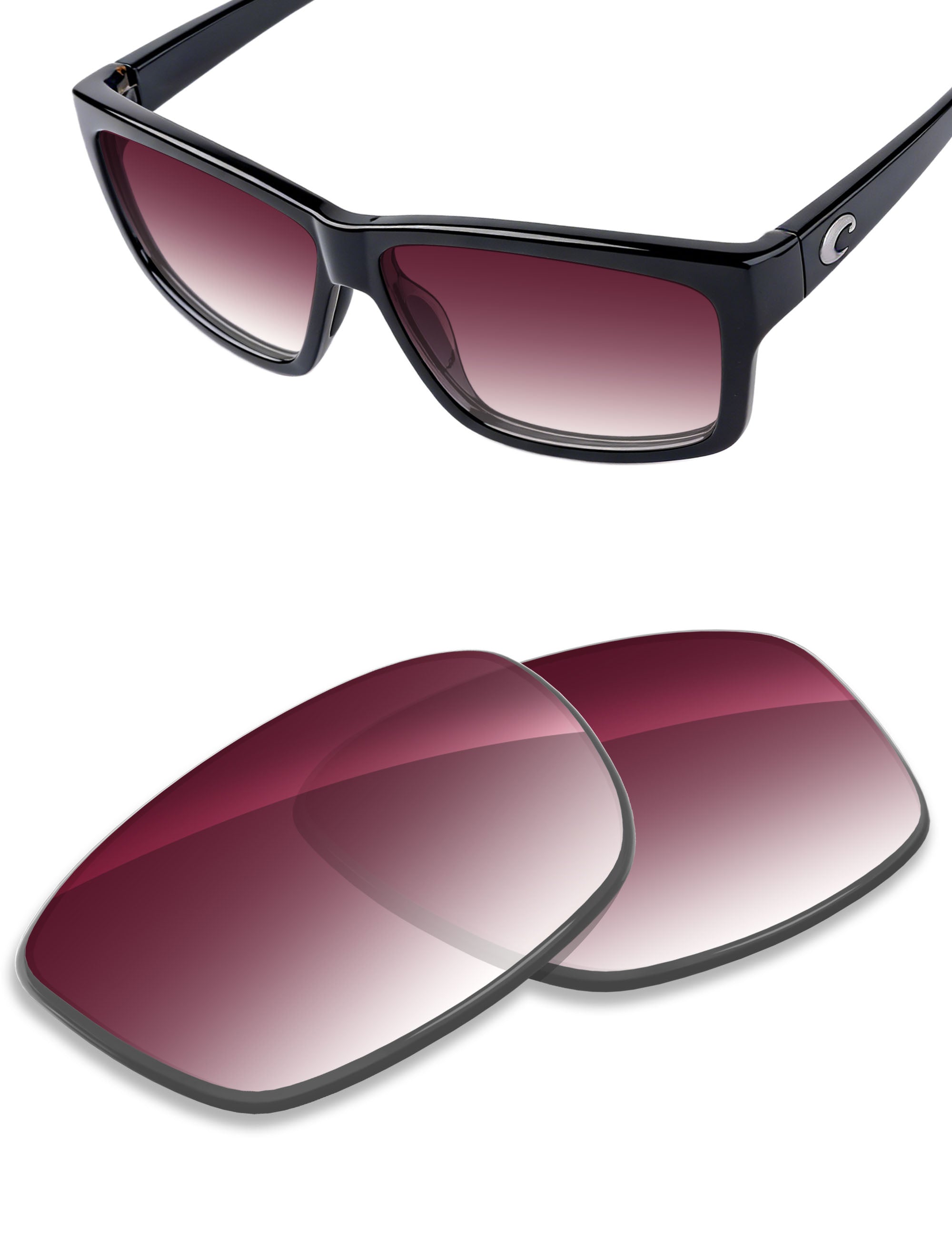 Wine Red Gradient-Non-Polarized