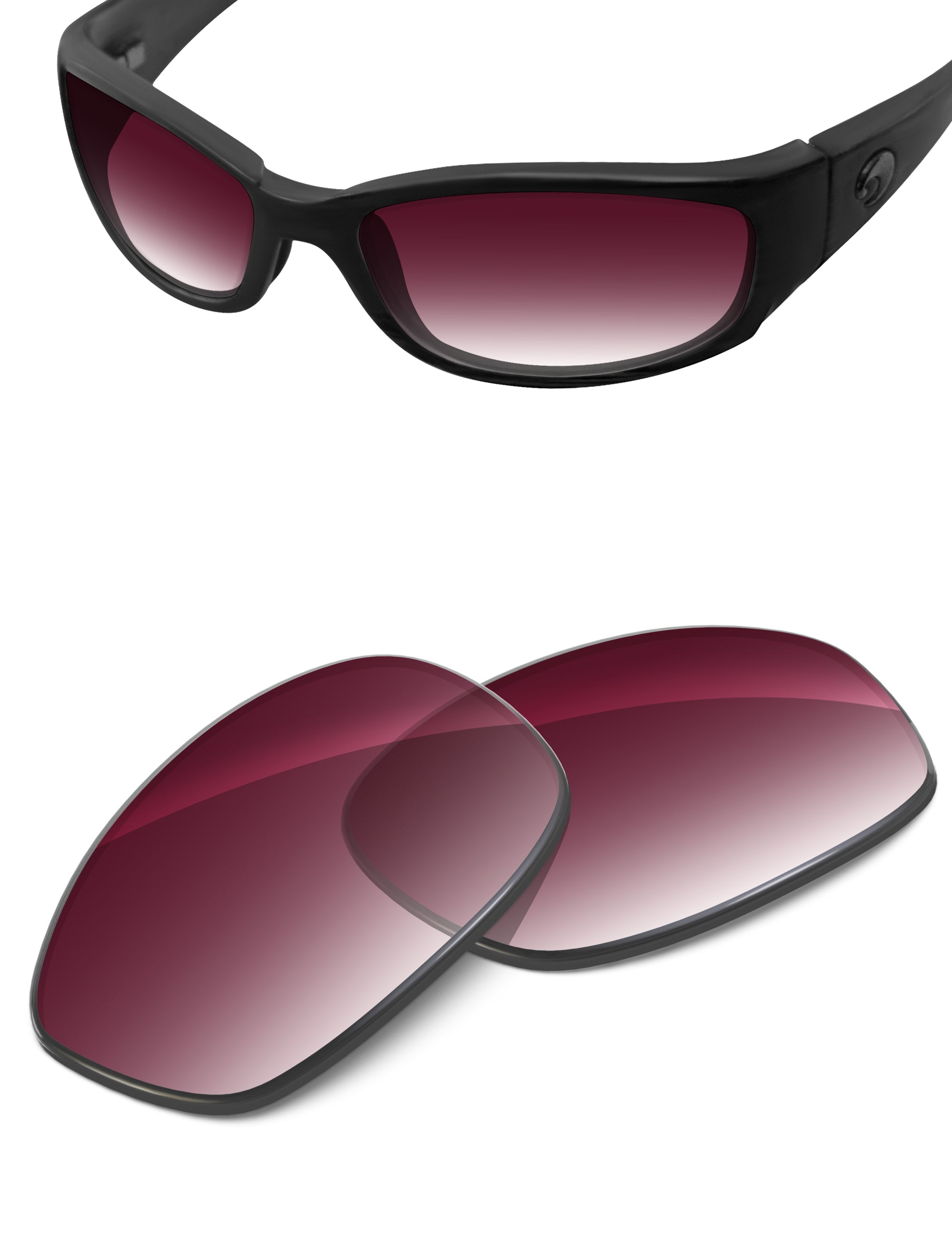 Wine Red Gradient-Non-Polarized