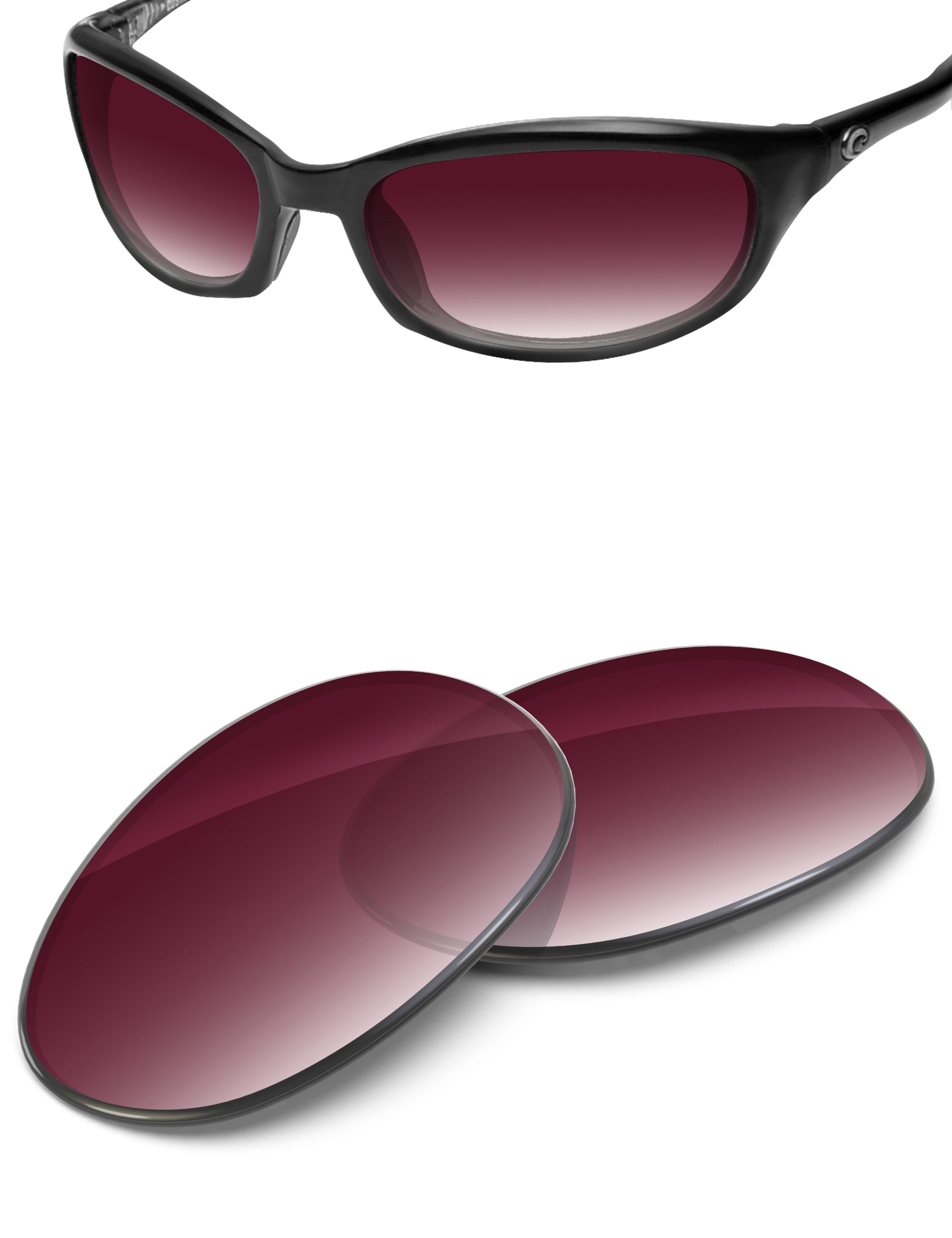 Wine Red Gradient-Non-Polarized